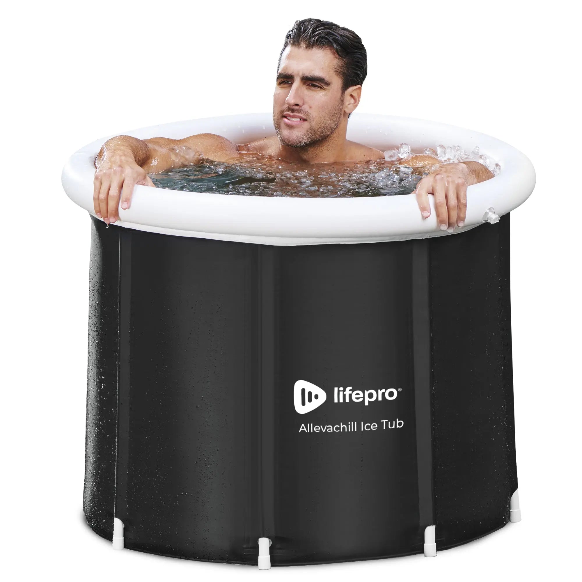 Allevachill™ Cold Plunge Ice Bath Tub for Athletes - Portable Recovery Tub for Muscle Soreness Relief & Post-Workout Therapy - Perfect for Home Gym, CrossFit, Marathon Training & Cold Water Immersion Therapy