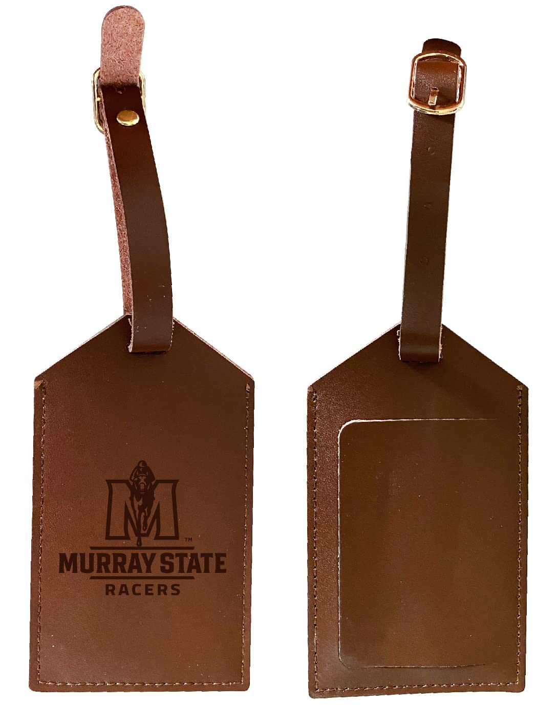 Murray State University Leather Luggage Tag - Officially Licensed Collegiate Travel Accessory for Students & Alumni - Perfect for Suitcases, Backpacks, and Travel Bags