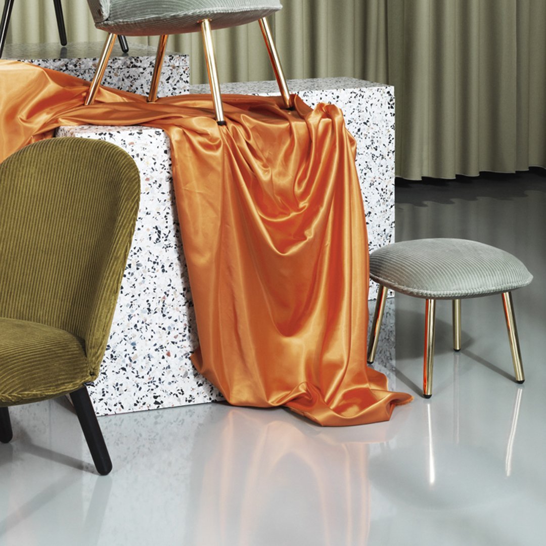 Hornemann Ace Footstool Ottoman by Normann Copenhagen - Modern Scandinavian Design for Living Room, Bedroom & Office