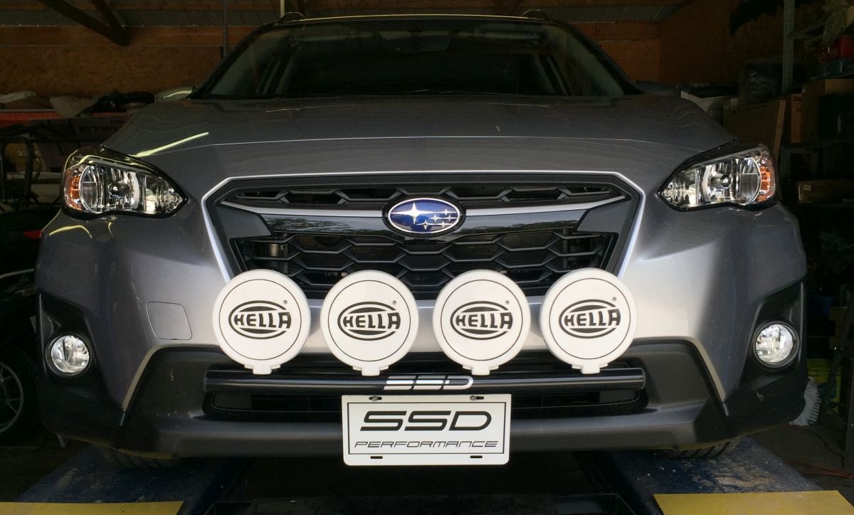2018-2020 Subaru Crosstrek Rally Light Bar - Heavy Duty Bull Bar/Nudge Bar with 4 Light Mounting Tabs & Durable Powder Coating - Perfect for Off-Road Adventures & Night Driving