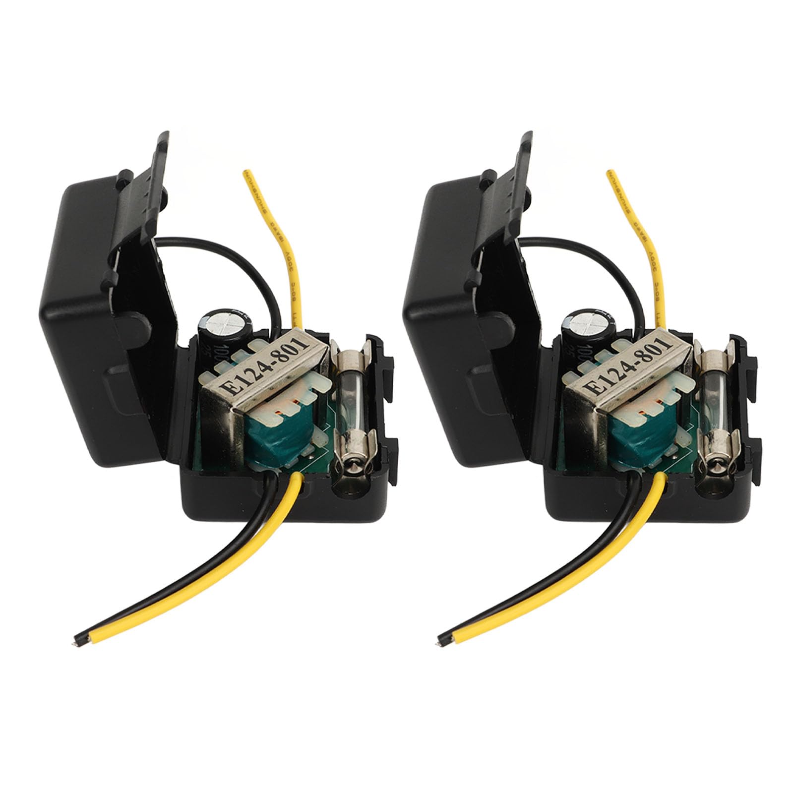 12V Stereo Power Supply Filter - 2 Pack Audio Noise Reduction Power Filter for Equalizers & Amplifiers - Improve Sound Quality for Home & Car Audio Systems