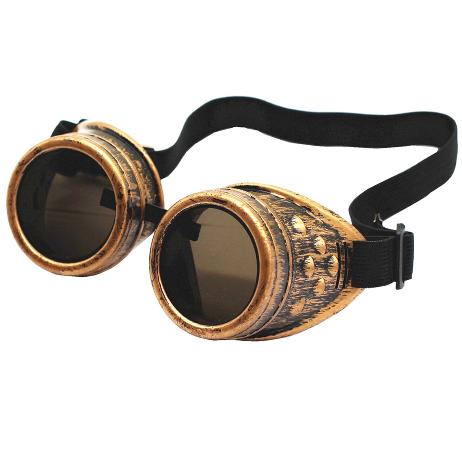 Vintage Steampunk Goggles - Gothic Cosplay Glasses for Halloween, LARP, Costume Parties & Steampunk Fashion Accessories