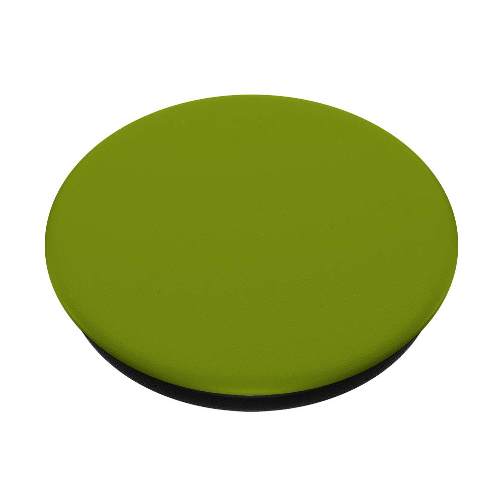 Green Pea Soup Color Solid Plain PopSockets - Phone Grip & Stand for iPhone, Samsung, Tablets - Perfect for Work, Travel & Everyday Use