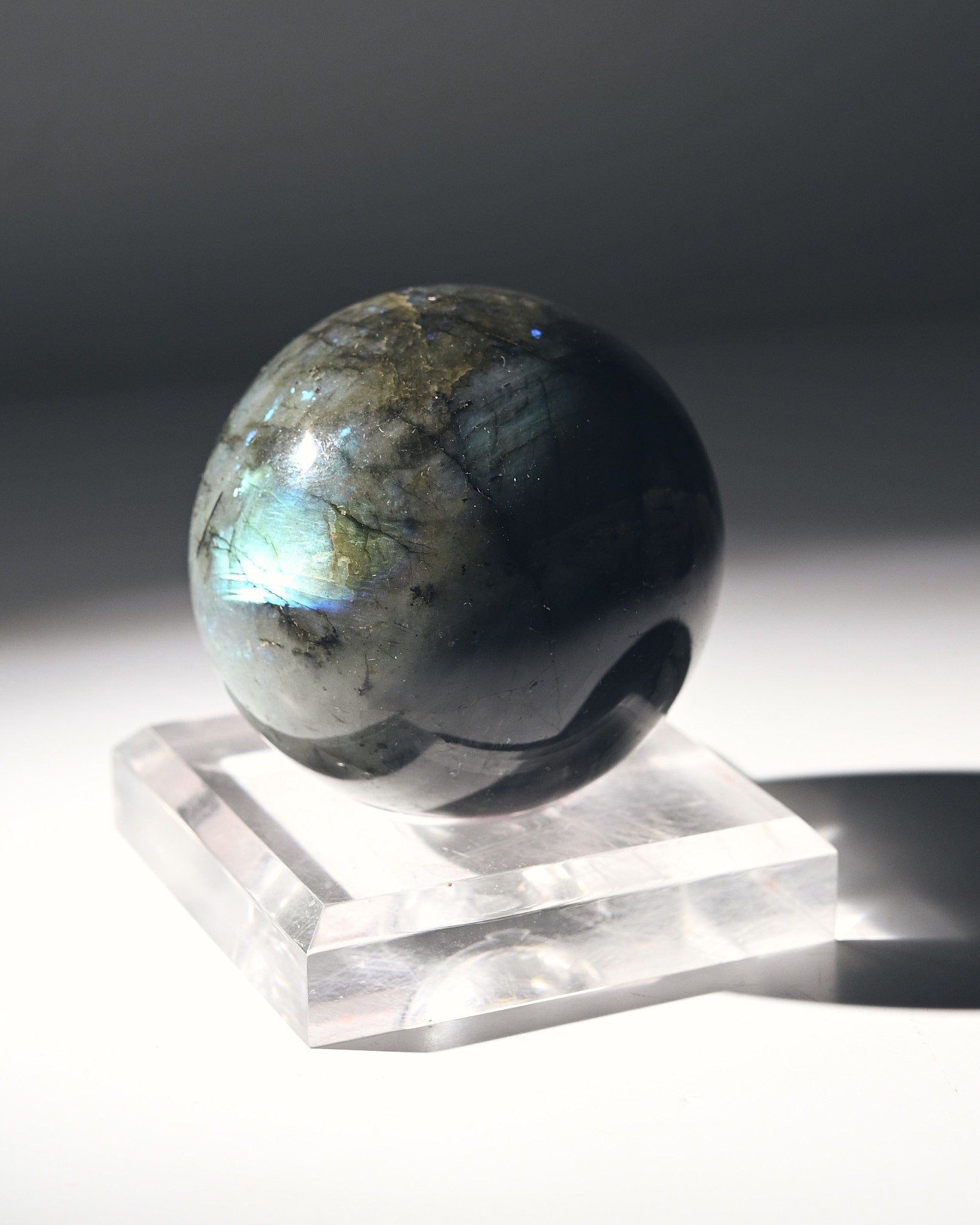 3 Inch Labradorite Crystal Sphere - Natural Healing Stone for Meditation, Reiki, and Home Decor | Perfect for Energy Work, Spiritual Gifts & Yoga Space