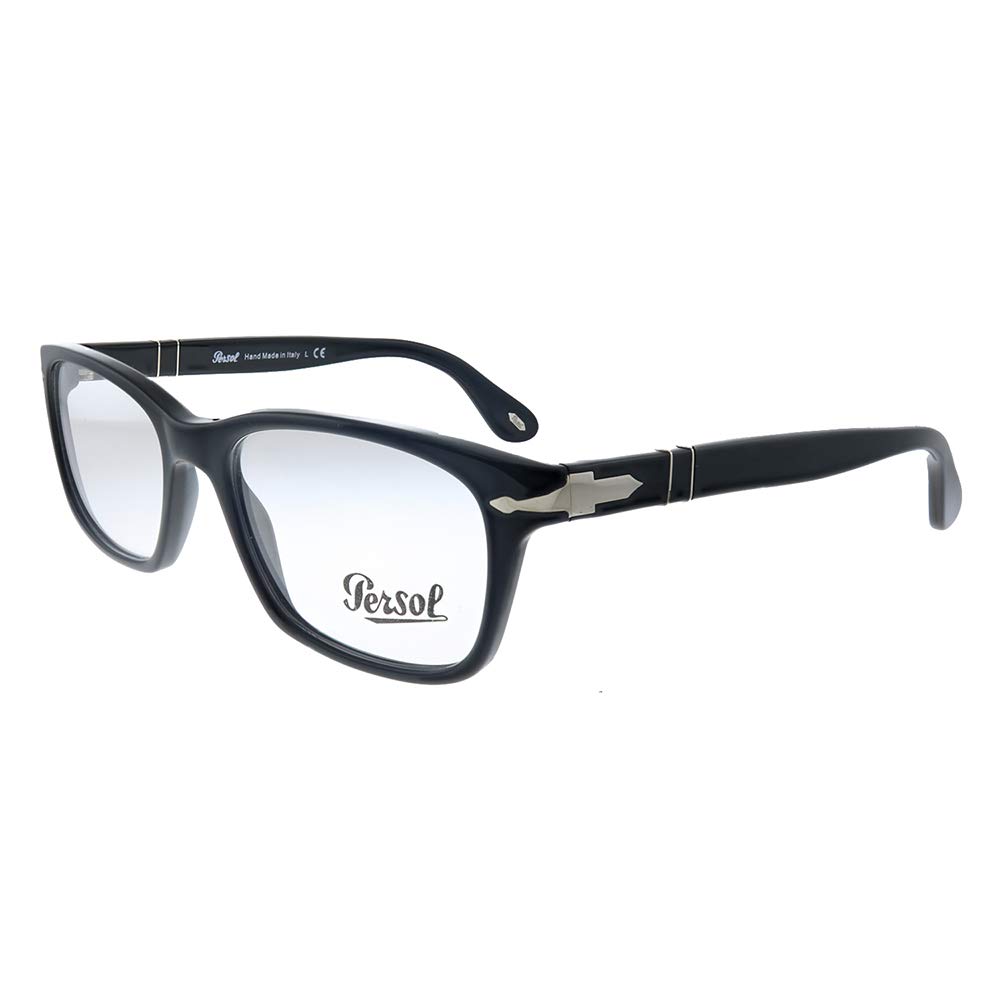 Persol PO 3012V 95 Black Plastic Rectangle Eyeglasses 54mm - Stylish Unisex Sunglasses for Men & Women - Perfect for Driving, Travel & Outdoor Activities