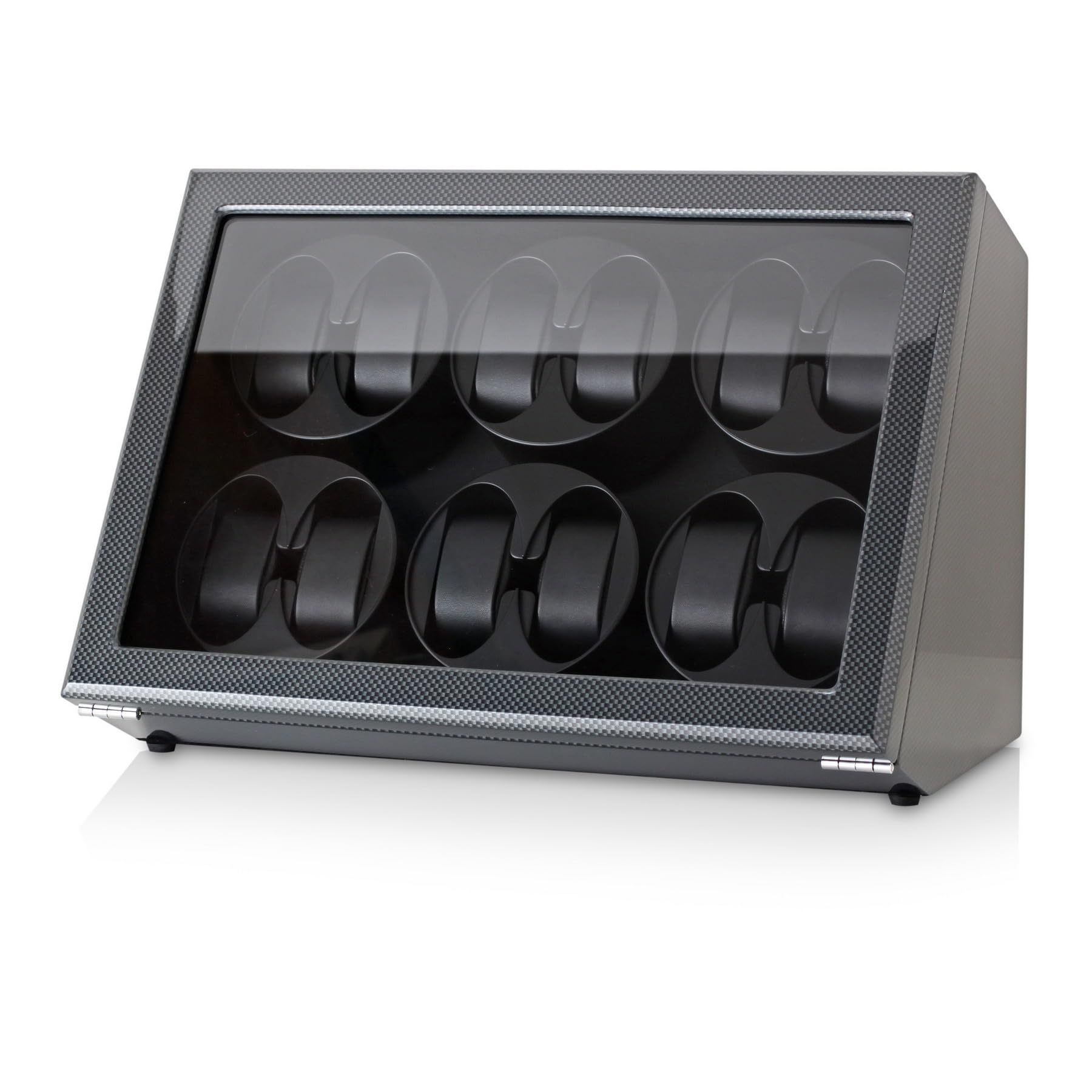 12 Watch Winder for Automatic Watches - Quiet Motor with Auto Stop & Battery Backup - Perfect for Watch Collections, Travel & Nightstand Storage