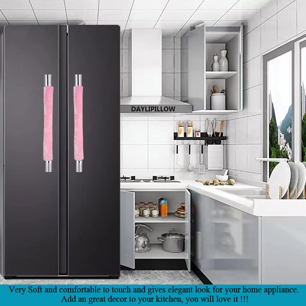 Refrigerator Handle Covers - 4 Pack Kitchen Appliance Handle Protectors for Microwave, Fridge & Dishwasher - Soft Grip Non-Slip Door Handle Covers for Home & Office Use