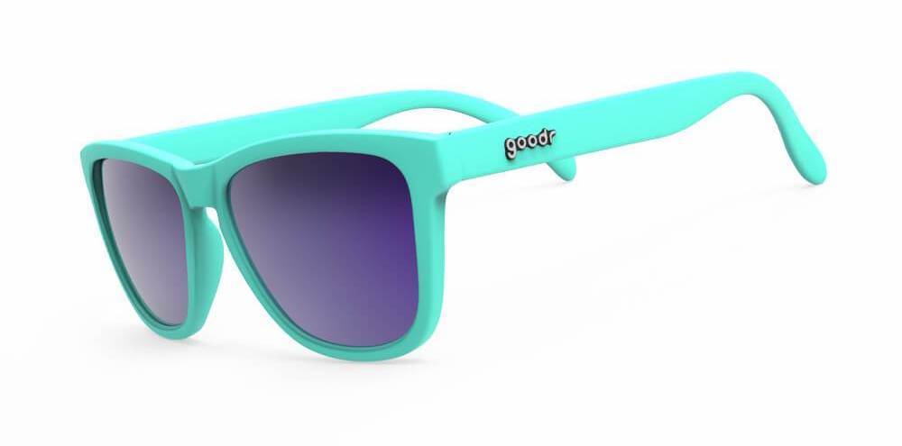 Goodr Electric Dinotopia Carnival Sunglasses - Polarized UV Protection Cycling Running Shades for Men & Women - Perfect for Outdoor Sports, Beach & Driving