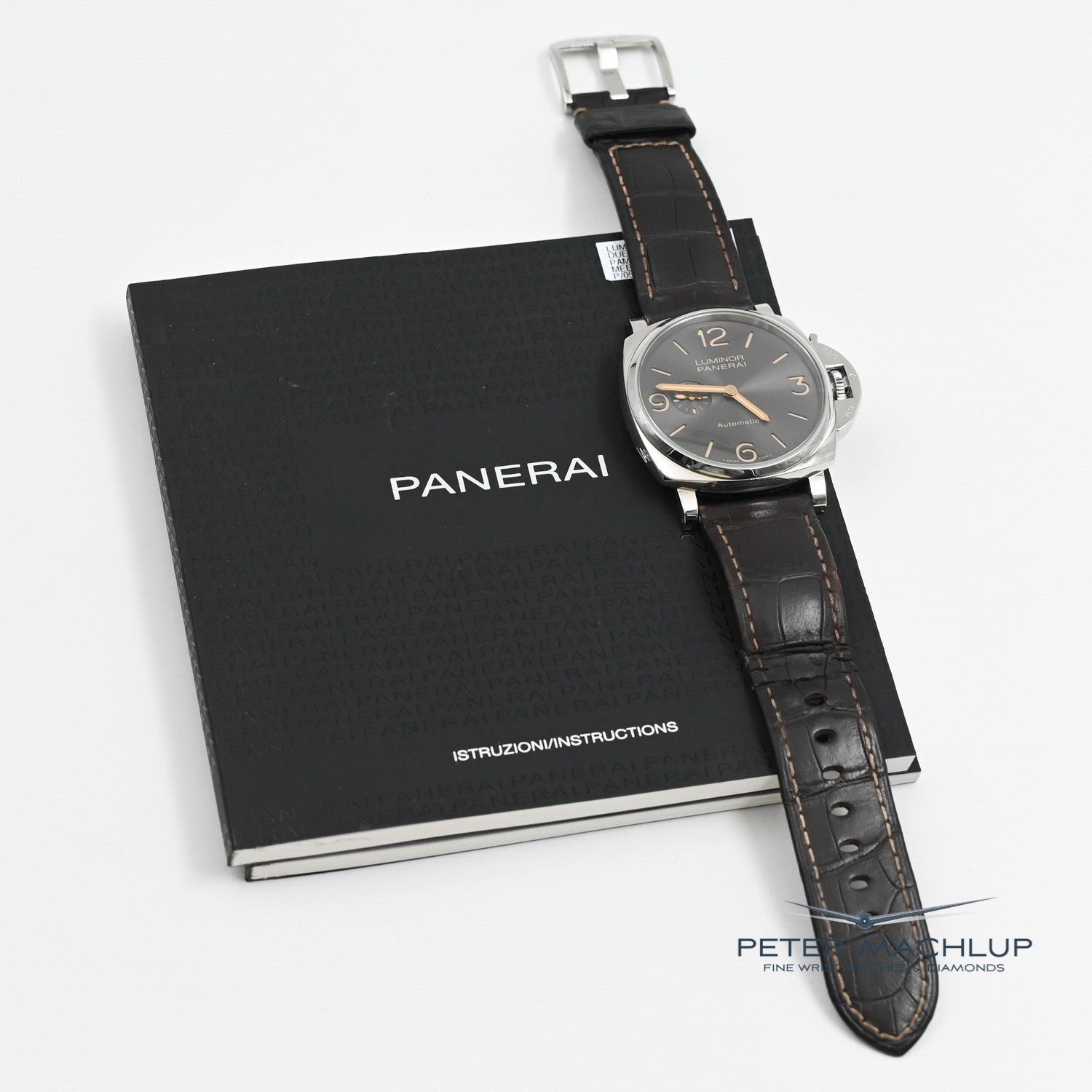 Panerai Luminor Due 45mm Automatic Men's Watch - Luxury Stainless Steel Dive Watch with Date Function - Perfect for Business, Diving & Formal Occasions
