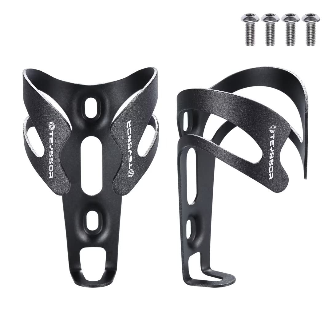 **Teyssor Bike Water Bottle Cage - 2-Pack Aluminum Alloy Bicycle Water Bottle Holder for Road & MTB - Lightweight & Durable - Perfect for Cycling, Commuting & Outdoor Adventures**