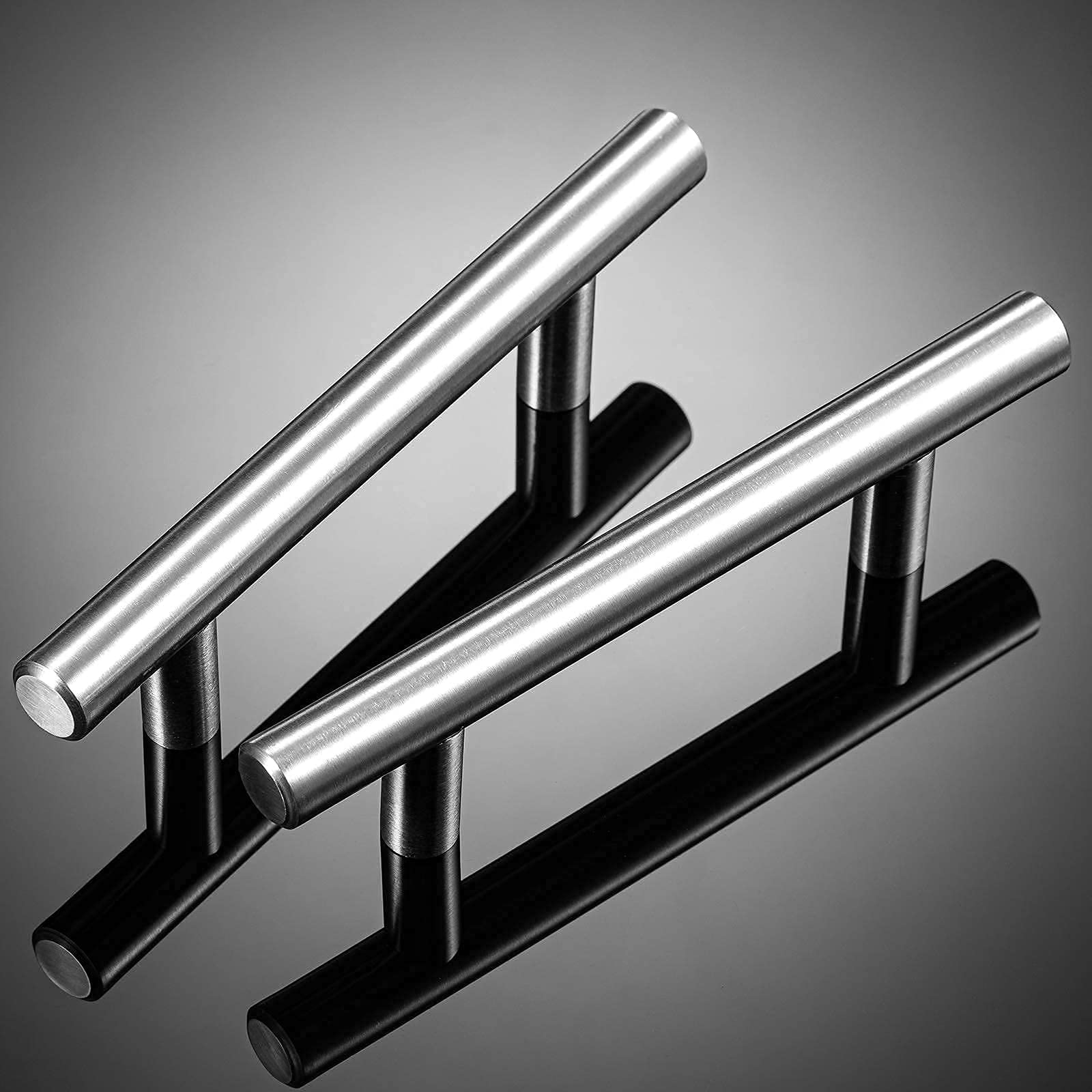 15 Pack 5 Inch Stainless Steel Cabinet Pulls & Drawer Handles - Brushed Nickel Finish, 3