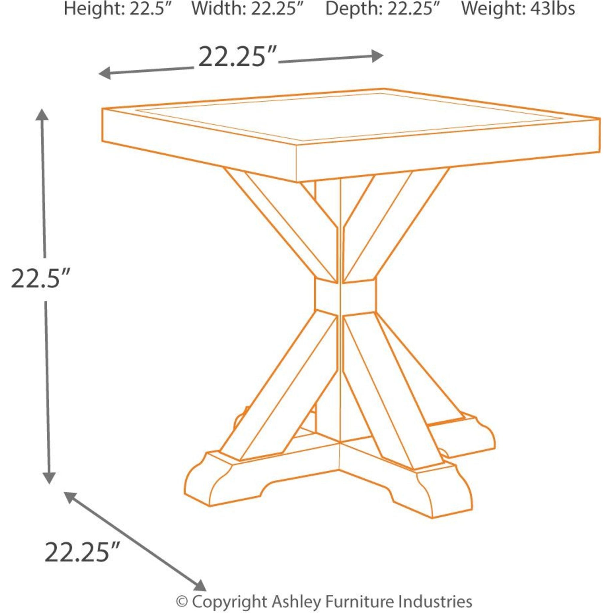Beachcroft Outdoor End Table - Weather-Resistant Patio Side Table for Pool, Garden & Deck - Perfect for Drinks, Books & Decor