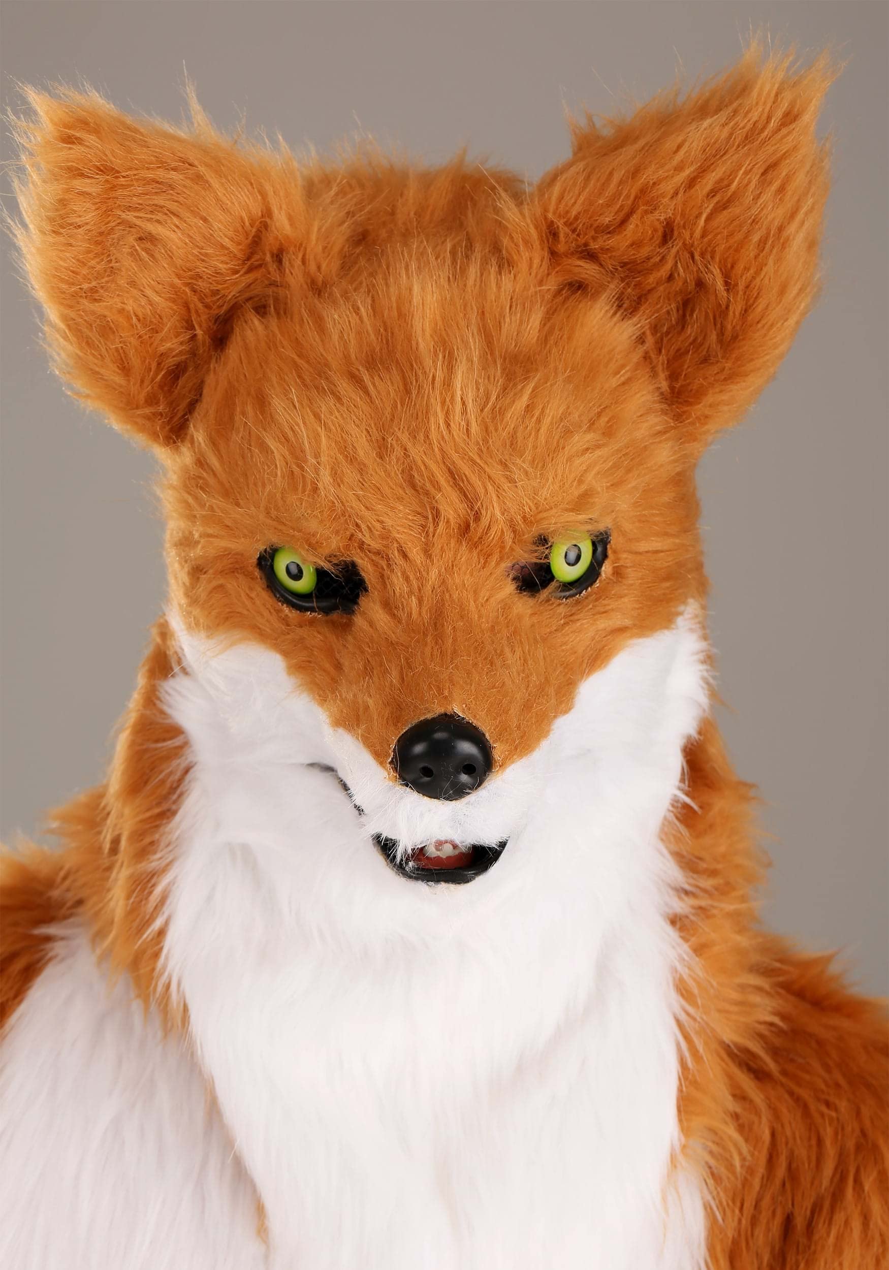 Realistic Fox Costume Mascot with Movable Jaw Mask for Adults - Perfect for Halloween, Cosplay, Parties & Costume Events
