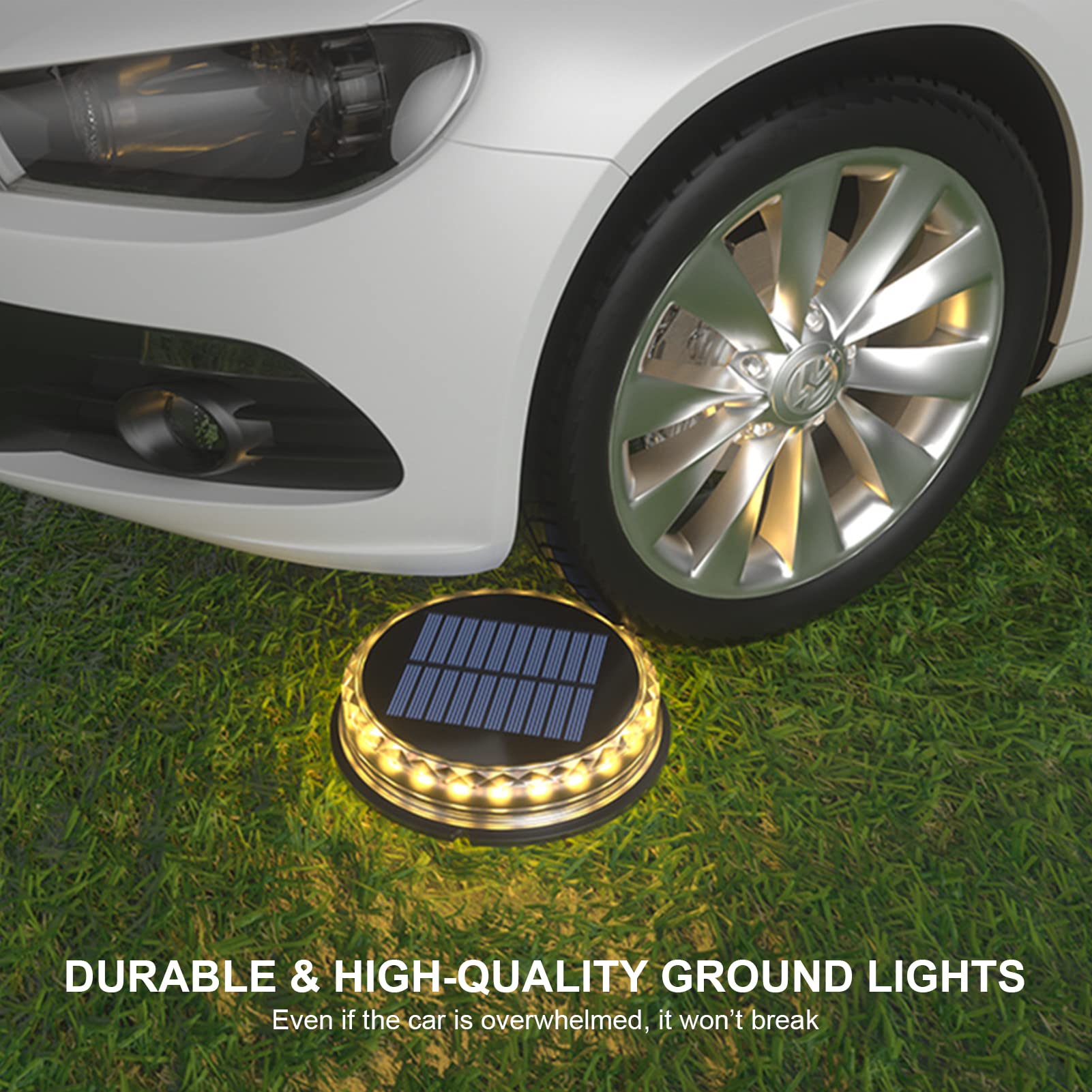 Matybobe Solar Ground Lights - Waterproof Outdoor Solar Garden Lights with Auto On/Off, LED Landscape Lighting for Lawn, Yard, Walkway, Patio - Perfect for Garden Decor, Pathway Illumination & Outdoor Party Lighting