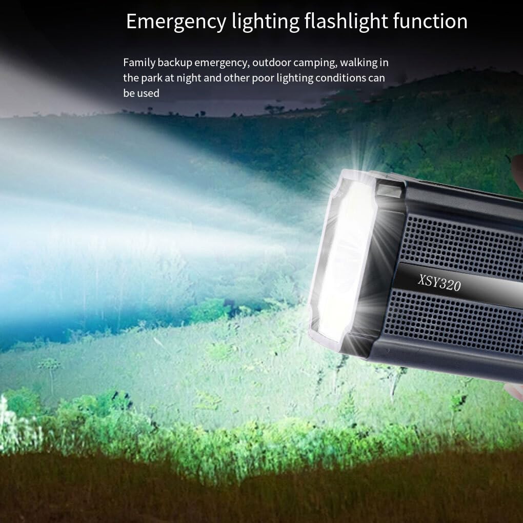 Vreplrse Emergency Radio with Hand Crank Charging, Solar Power & NOAA Weather Alerts - Portable AM/FM Radio with Expandable Antenna for Outdoor Camping, Hiking, Survival & Emergency Preparedness (Green)