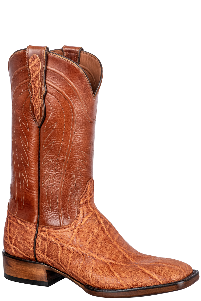 Vintage Black Jack Antique Elephant Cowboy Boots for Men - Handcrafted Western Boots with Peanut Design | Perfect for Rodeo, Country Music Festivals & Western Fashion