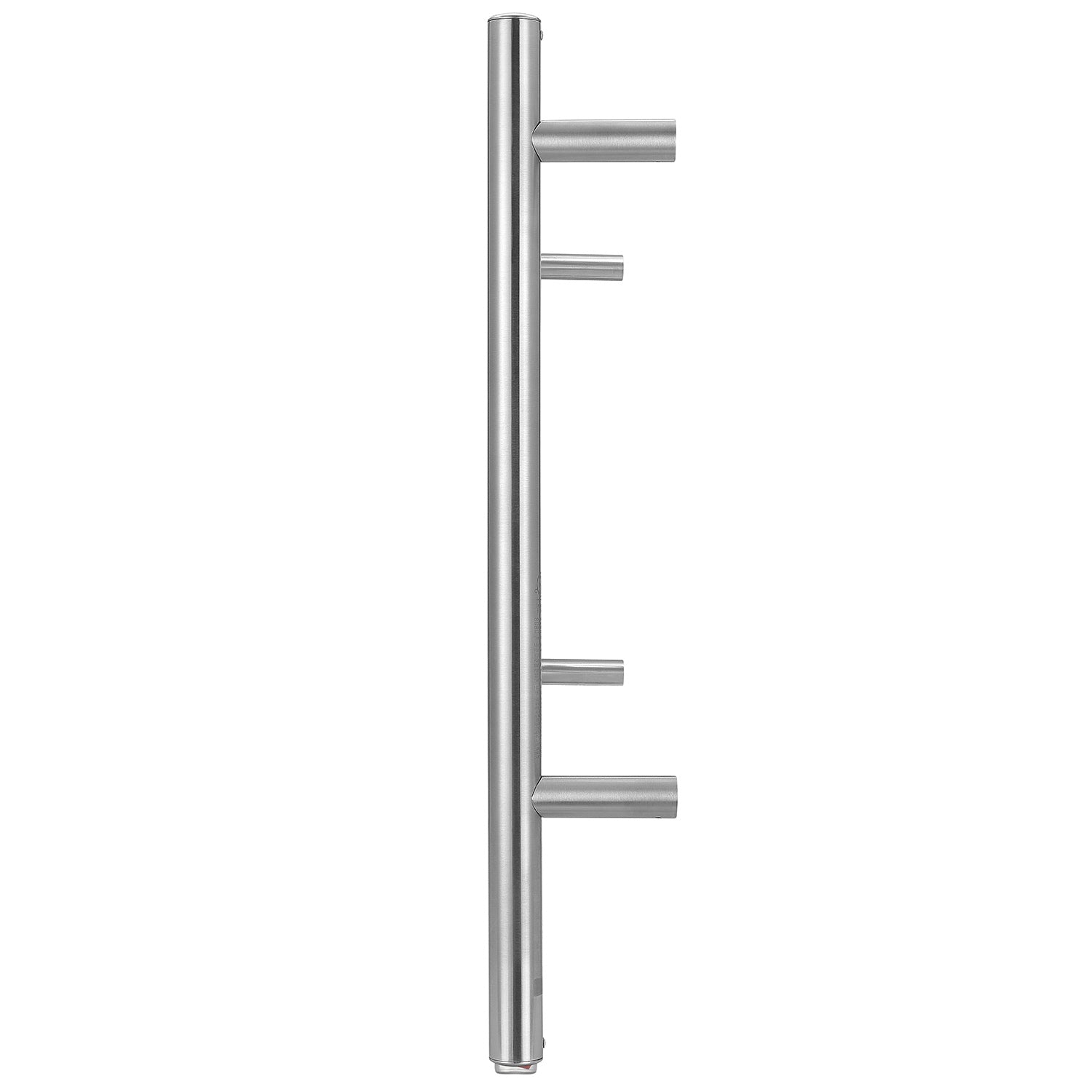 Ancona Amplia Dual 12 Bar Hardwired & Plug-in Towel Warmer - Brushed Stainless Steel with Digital Timer - Perfect for Bathroom, Spa & Luxury Home Heating