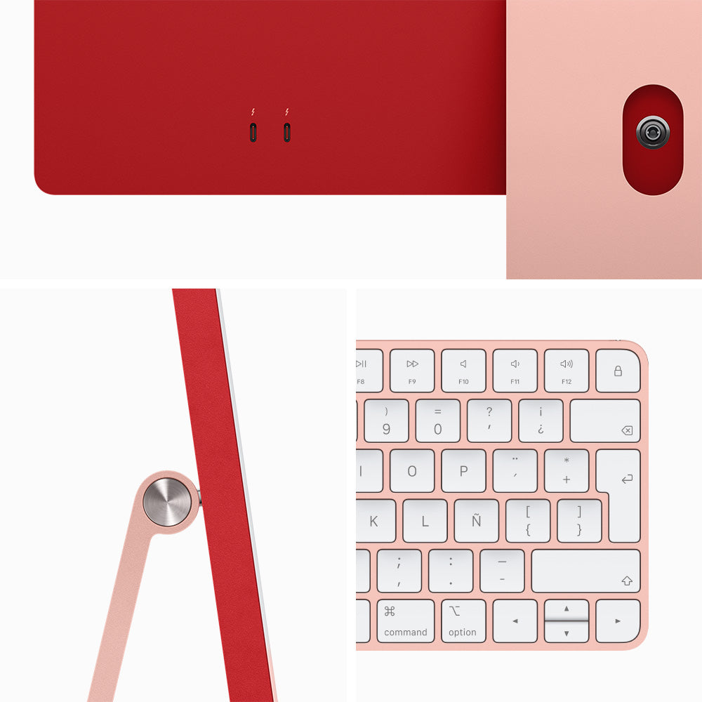 24-inch iMac with 4.5K Retina Display - Apple M3 Chip, 8-Core CPU & 8-Core GPU, 256GB SSD (Pink) - Perfect for Home Office, Graphic Design & Creative Work