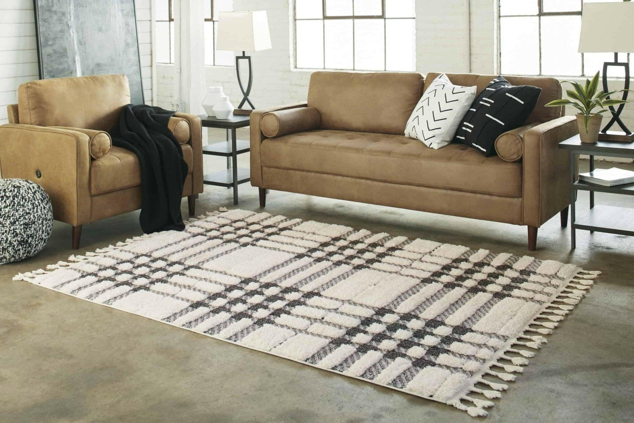 Premium Oladon 8' X 10' Area Rug R405221 - Soft Modern Living Room Carpet for Home Decor, Bedroom & Office