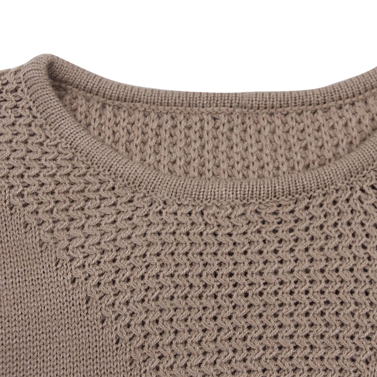 Shermie Women's Colorblock Knitted Sweater - Long Sleeve Crew Neck Loose Casual Pullover Top for Fall & Winter | Cozy Office Wear, Weekend Outfits, Layering Essential