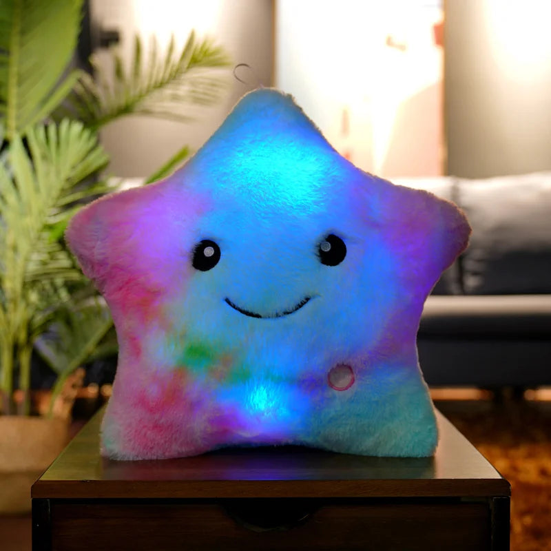 20CM Creative Glowing Star Plush Toy - LED Light Stuffed Animal for Kids, Girls, Gifts | Night Light, Room Decor, Birthday Present