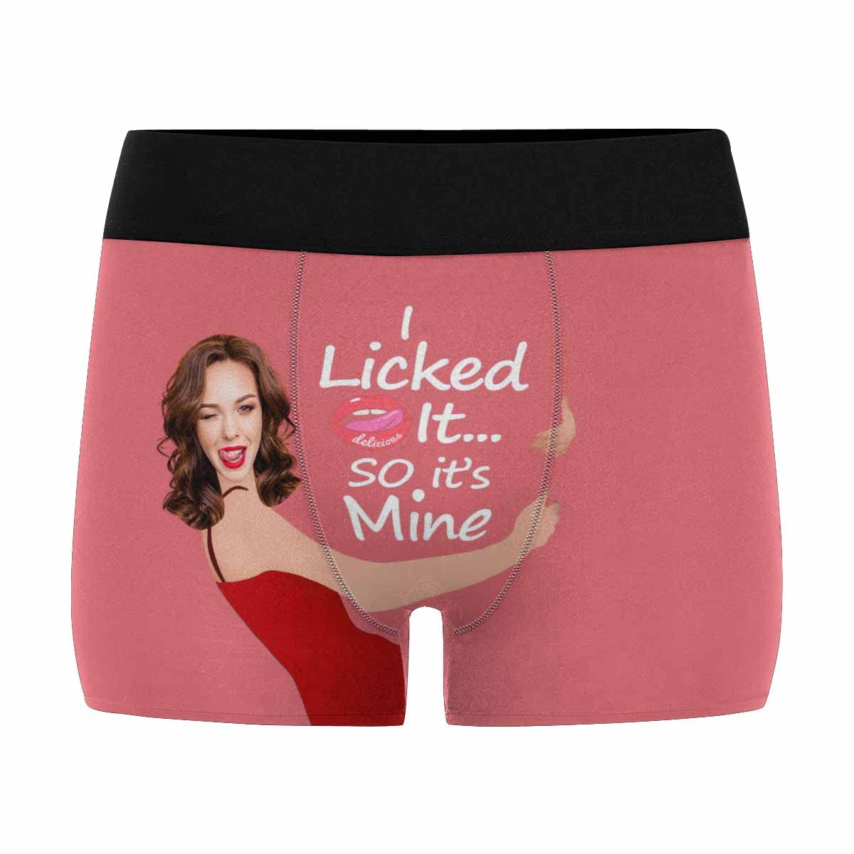 Custom Men's Photo Boxer Briefs - Personalized Underwear with Your Picture - Novelty Gift for Him - Black Cotton Comfort - Perfect for Anniversaries, Birthdays & Couples Gifts