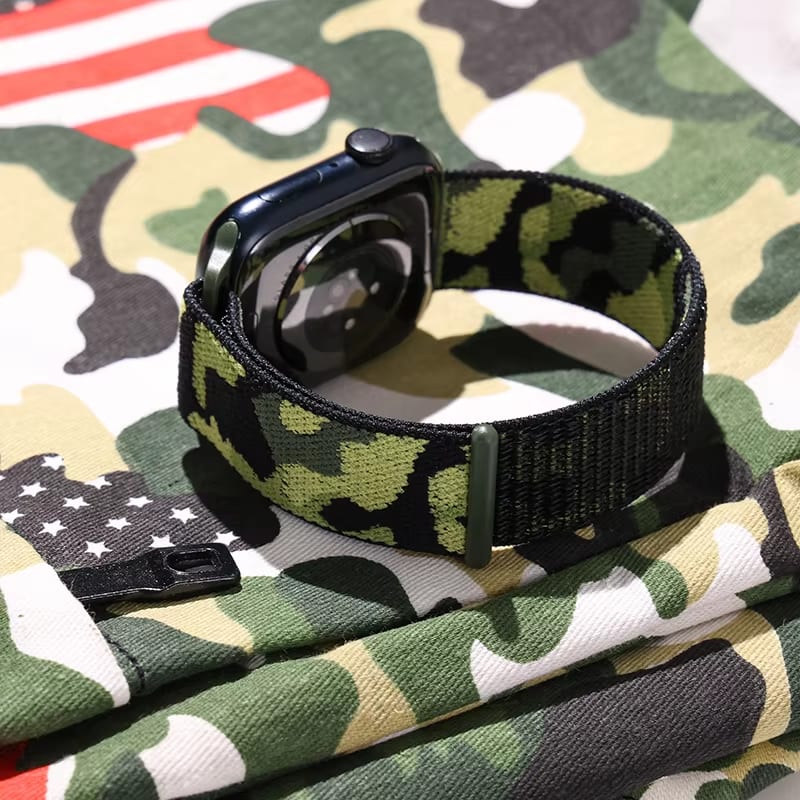 Camouflage Sports Nylon Band - Durable Adjustable Wristband for Outdoor Activities, Hunting, Fitness & Military Use