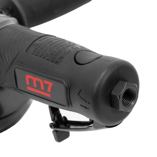 M7 Air Angle Grinder 4.5 Inch with Swivel Wheel Cover - Professional Pneumatic Grinding Tool for Metal, Wood & Concrete - QB-7245S - Perfect for DIY Projects, Construction & Metal Fabrication