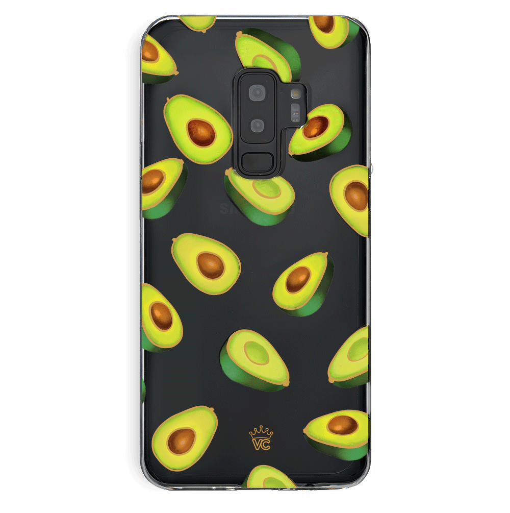 Clear Samsung Galaxy Case with Avocado Design - Slim Protective Phone Cover for Everyday Use & Stylish Protection