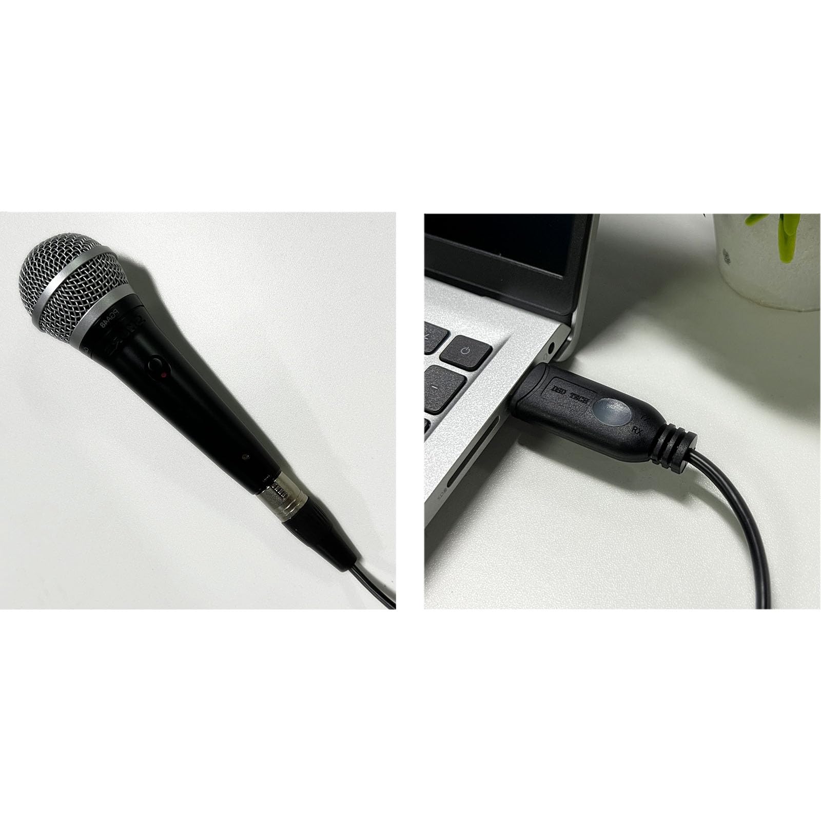 DSD TECH SH-AU20A USB to XLR Cable (5.9FT) - Professional Audio Cable for Dynamic Microphones Like Shure - Perfect for Podcasting, Live Streaming & Home Recording Studios