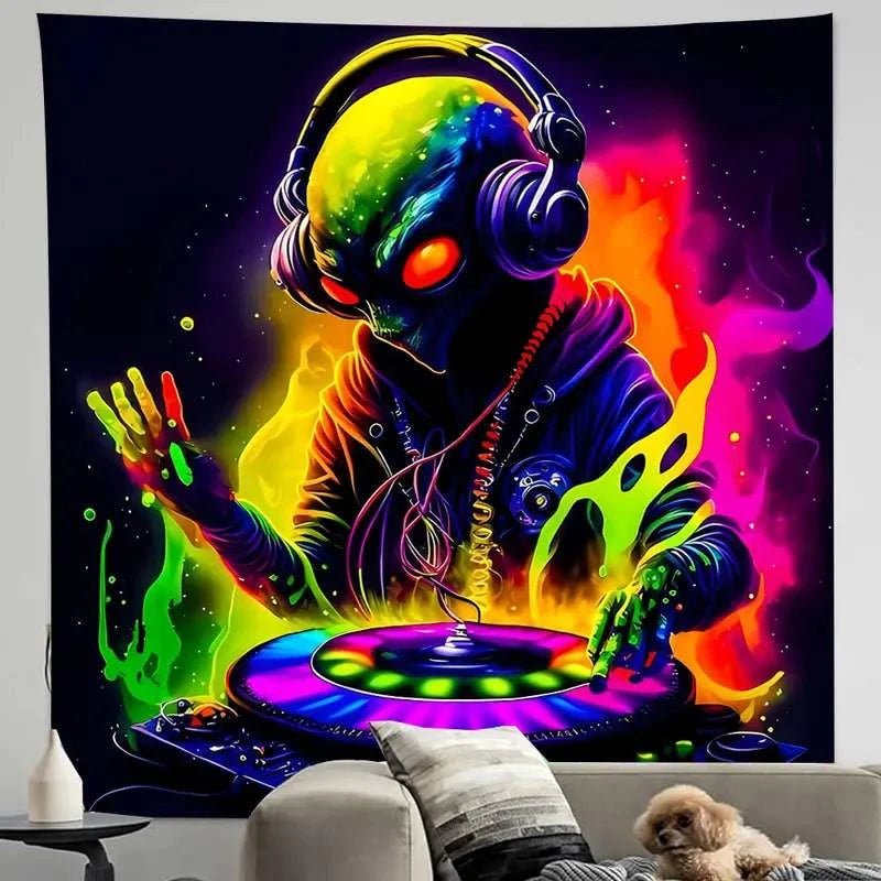 Alien DJ Headphones - Wireless Bluetooth Over-Ear Headphones for DJing & Music Lovers | Perfect for Studio Mixing, Gaming & Nightclubs