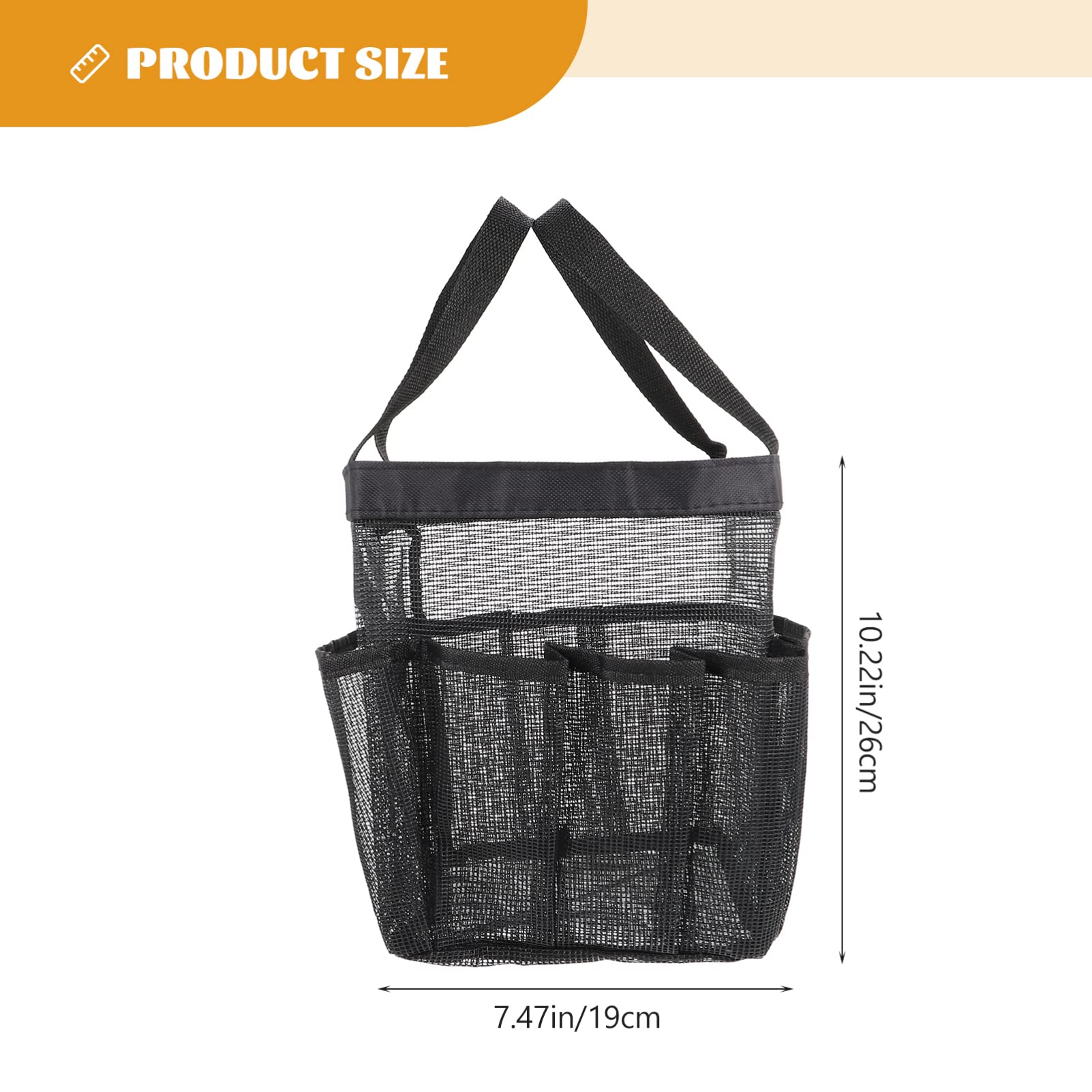 Zerodeko Quick Dry Mesh Storage Tote Bag - Large Waterproof Cosmetic & Shower Organizer for Travel, Beach, Gym | Portable Nylon Makeup Bag for Men & Women | Perfect for Swimming, Camping & Vacation Essentials