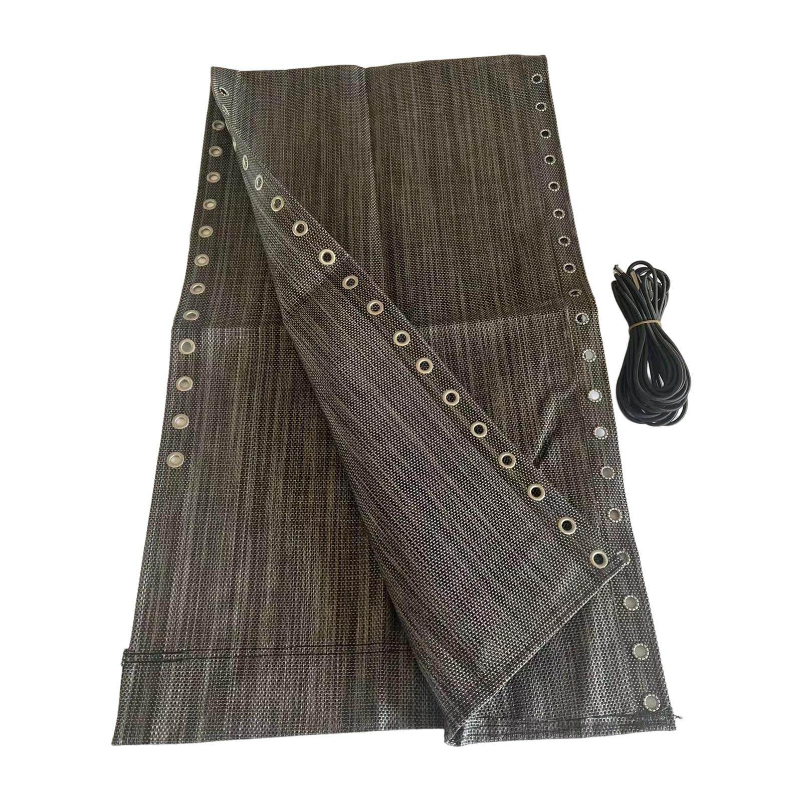 DOLITY Replacement Fabric for Bungee Chairs - 4 Cord Repair Cloth Cover in Black & Gray - Compatible with Outdoor Patio, Beach, Recliner & Couch Chairs | Perfect for Backyard Lounging, Poolside Relaxation & Patio Furniture Repair