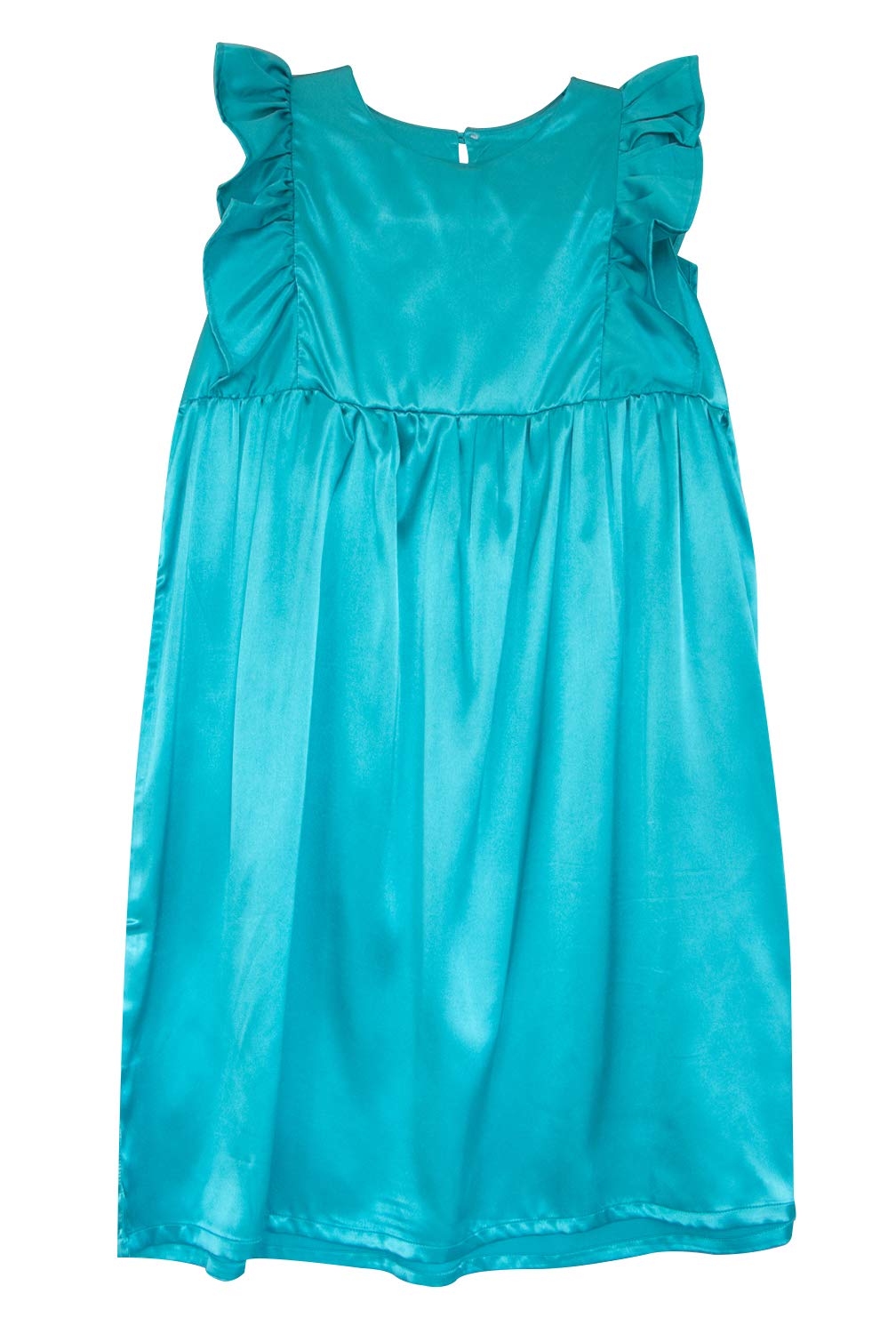 Silk Satin Girls Nightgowns - Cute Short Sleeve Pajama Sleepwear for Toddlers & Little Girls (3-12 Years) - Perfect for Summer Nights & Sleepovers