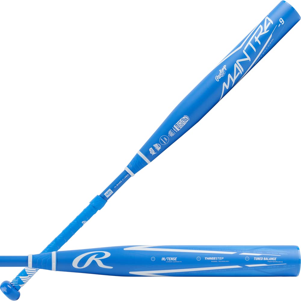 Rawlings Mantra 2.0 Fastpitch Softball Bat -11/-10/-9 Drop | 2-Piece Composite Construction | ASA & USSSA Approved for All Fields | Youth & Adult Sizes | Perfect for Competitive Games & Training Sessions