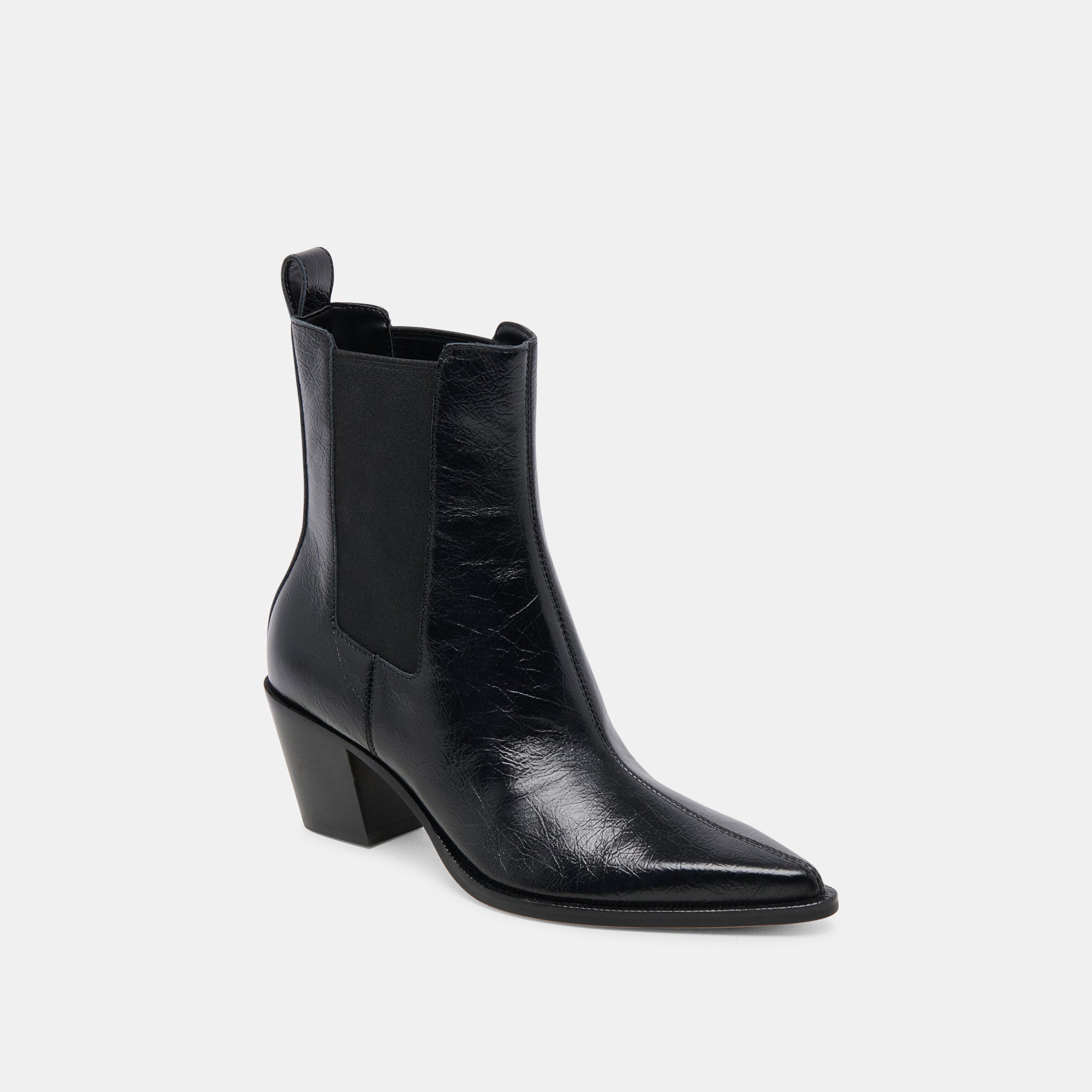 SHADIE H2O Waterproof Booties - Midnight Crinkle Patent Leather Women's Shoes for Beach, Pool & Outdoor Activities