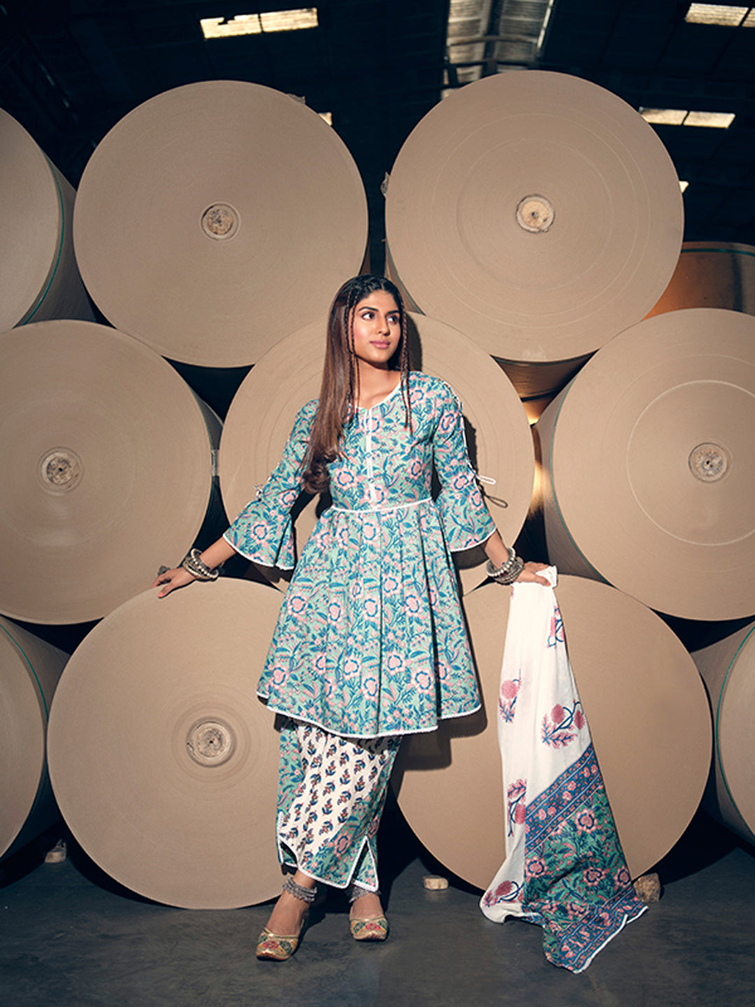 Elegant Blue Designer Anarkali Suit with Exquisite Printed Work - Perfect for Weddings, Parties & Festive Occasions