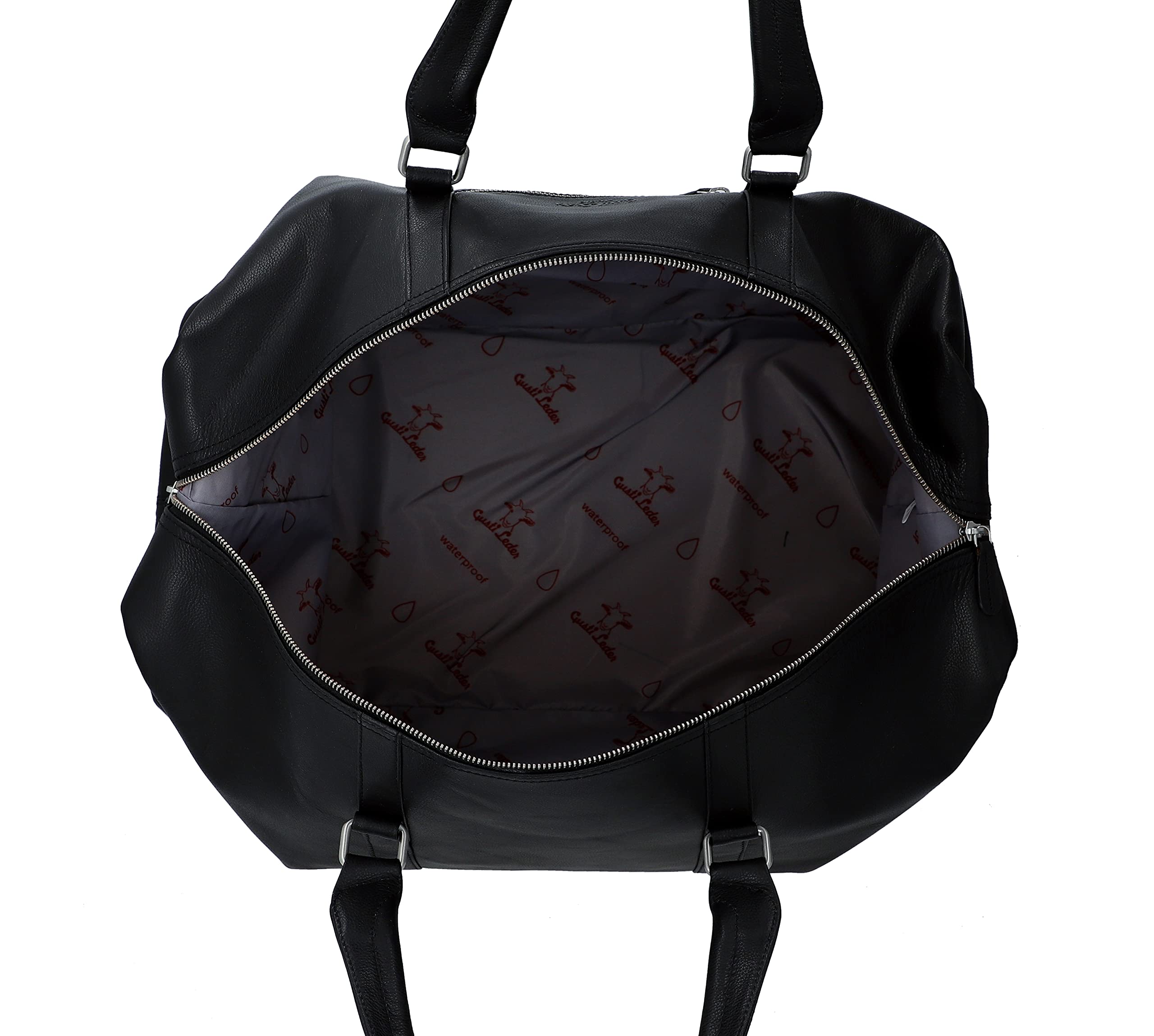 Premium Genuine Leather Travel Bag for Men & Women - Durable Carry-On Luggage for Business Trips, Vacations & Weekend Getaways