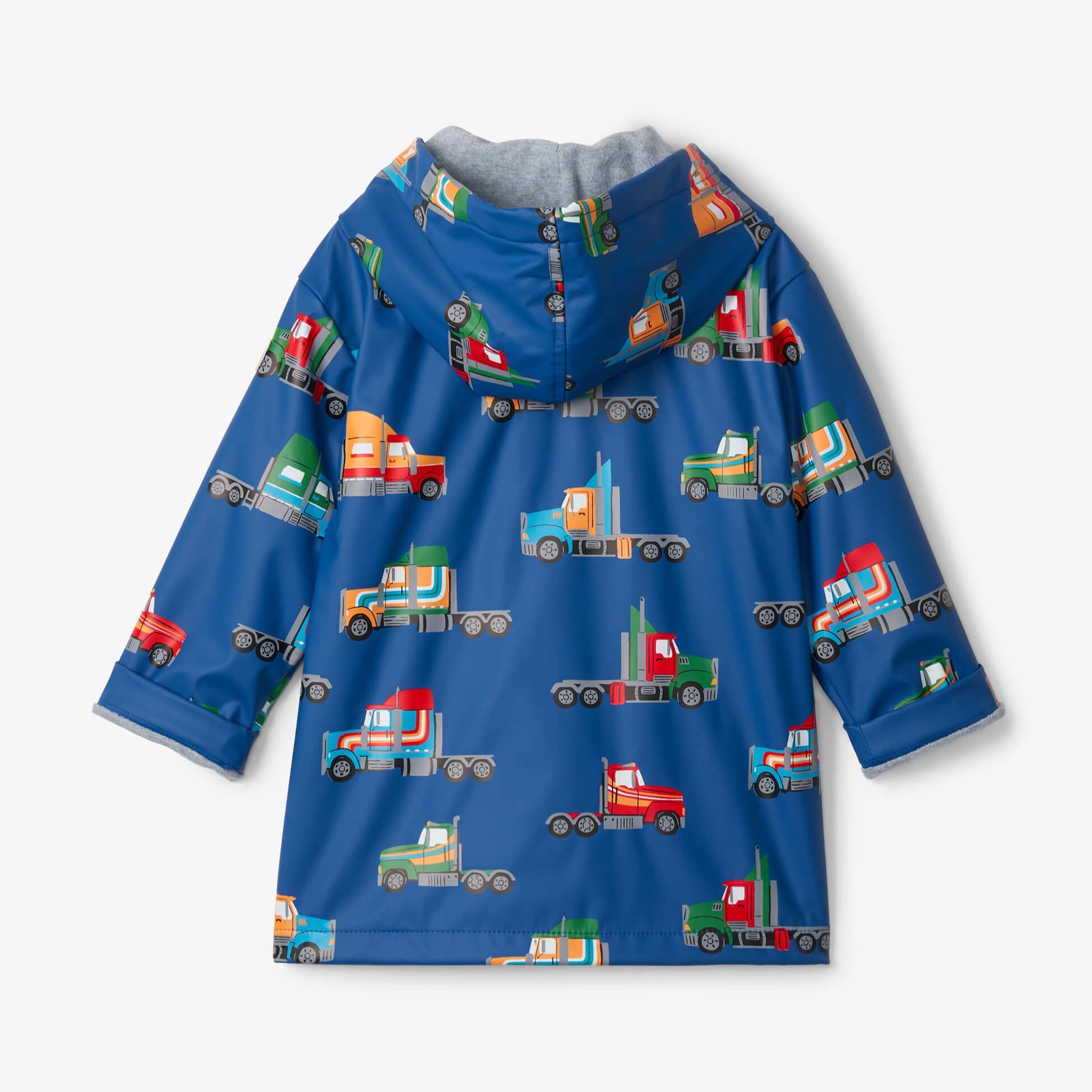Hatley Big Rigs Raincoat for Boys - Waterproof Toddler Rain Jacket with Fun Truck Design | Perfect for Outdoor Play & Rainy Day Adventures