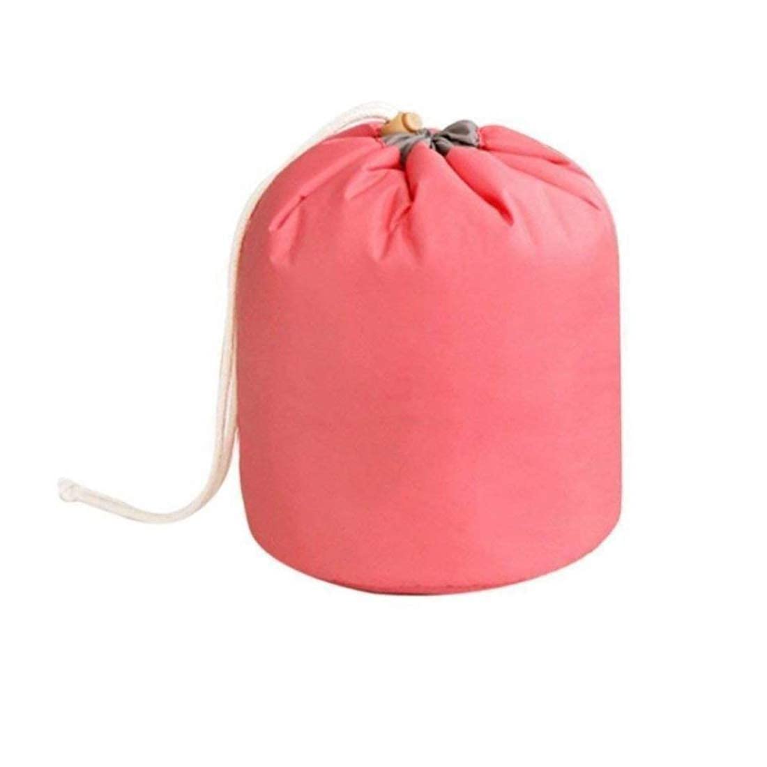 POXEFLIP Barrel Shaped Jewelry and Cosmetics Organizer - Travel Toiletry Bucket Bags for Men and Women (Multicolor) - Perfect for Bathroom Storage, Travel Essentials & Makeup Organization