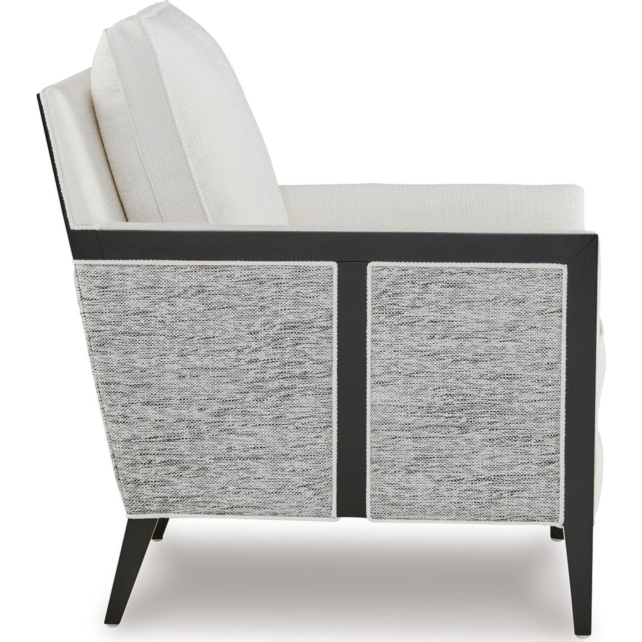 Ardenworth Accent Chair - Modern Upholstered Living Room Chair in Black/Ivory | Perfect for Home Office, Reading Nook & Lounge Decor