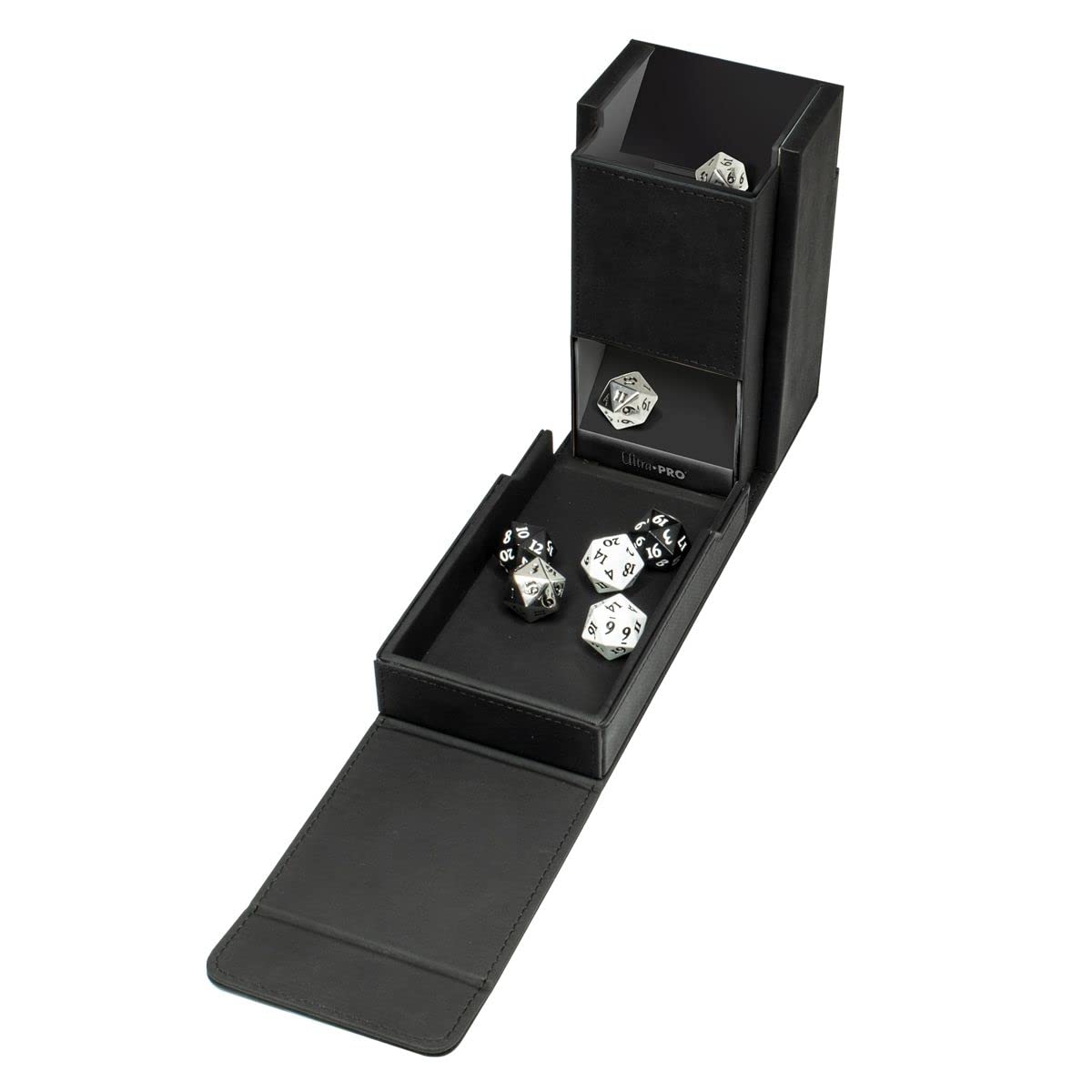 Ultra PRO Alcove Dice Tower - Premium Dice Storage Case for RPG, D&D, Board Games - Holds 40+ Standard Dice - Perfect for Tabletop Gaming & Role-Playing Adventures
