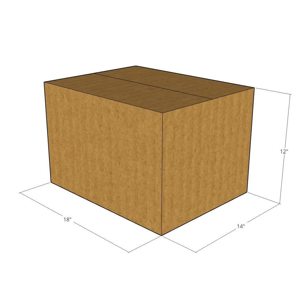 50-Pack 18x14x12 Inch 32 ECT Corrugated Shipping Boxes | Heavy Duty Moving Boxes for Business, Office & Home Use | Perfect for Packing, Storage & Ecommerce Shipping