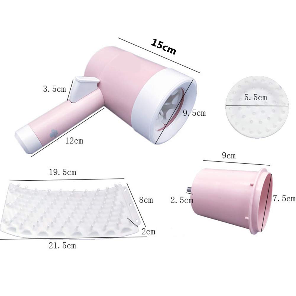 Portable Dog Paw Cleaner with Handle - Silicone Brush Pet Foot Washing Cup for Dirty & Muddy Paws | Perfect for Post-Walk Cleaning, Grooming & Outdoor Adventures