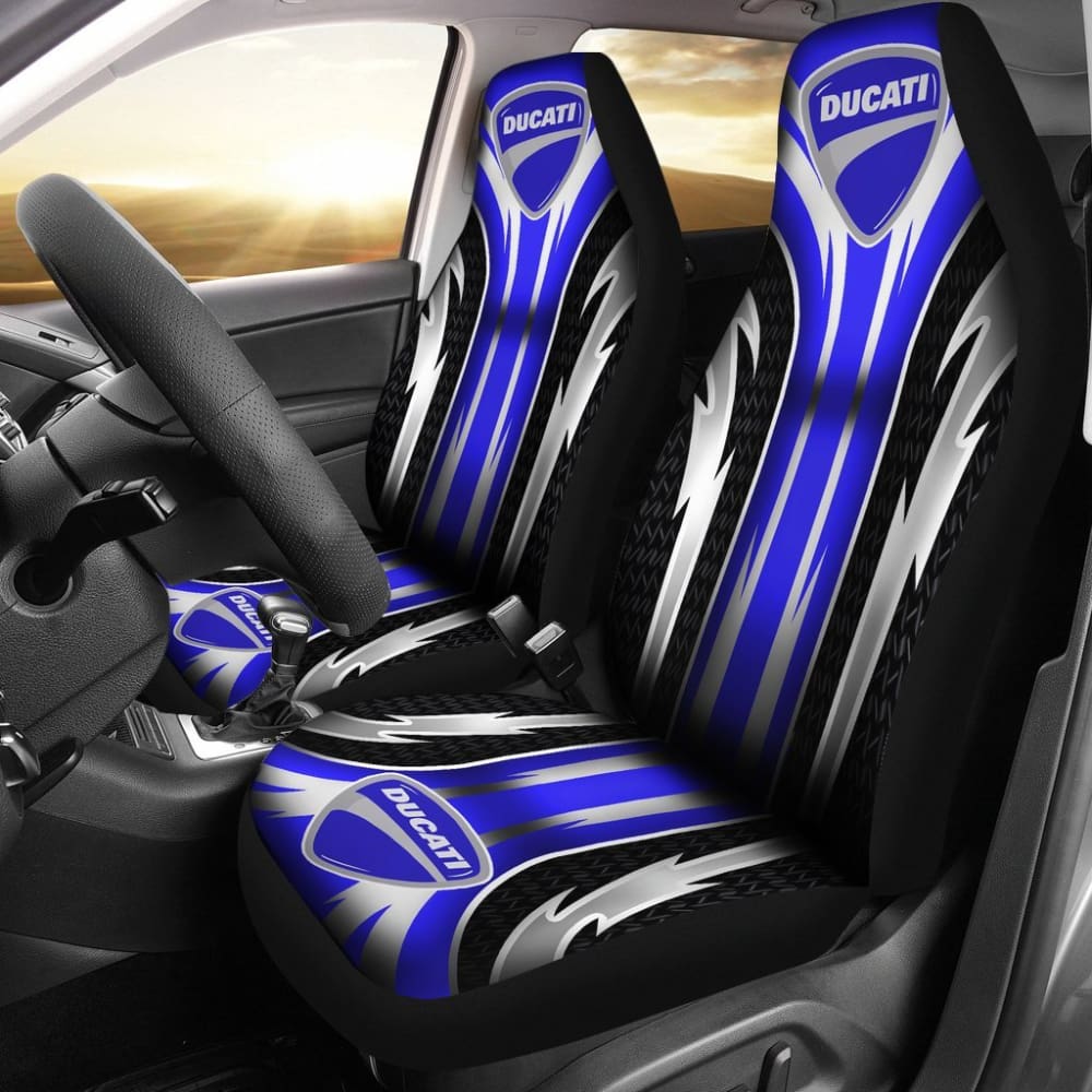 Ducati Motorcycle Seat Covers - 2 Front Blue Replacement Covers Part #144627 for Comfort & Style - Perfect for Racing, Touring & Daily Riding