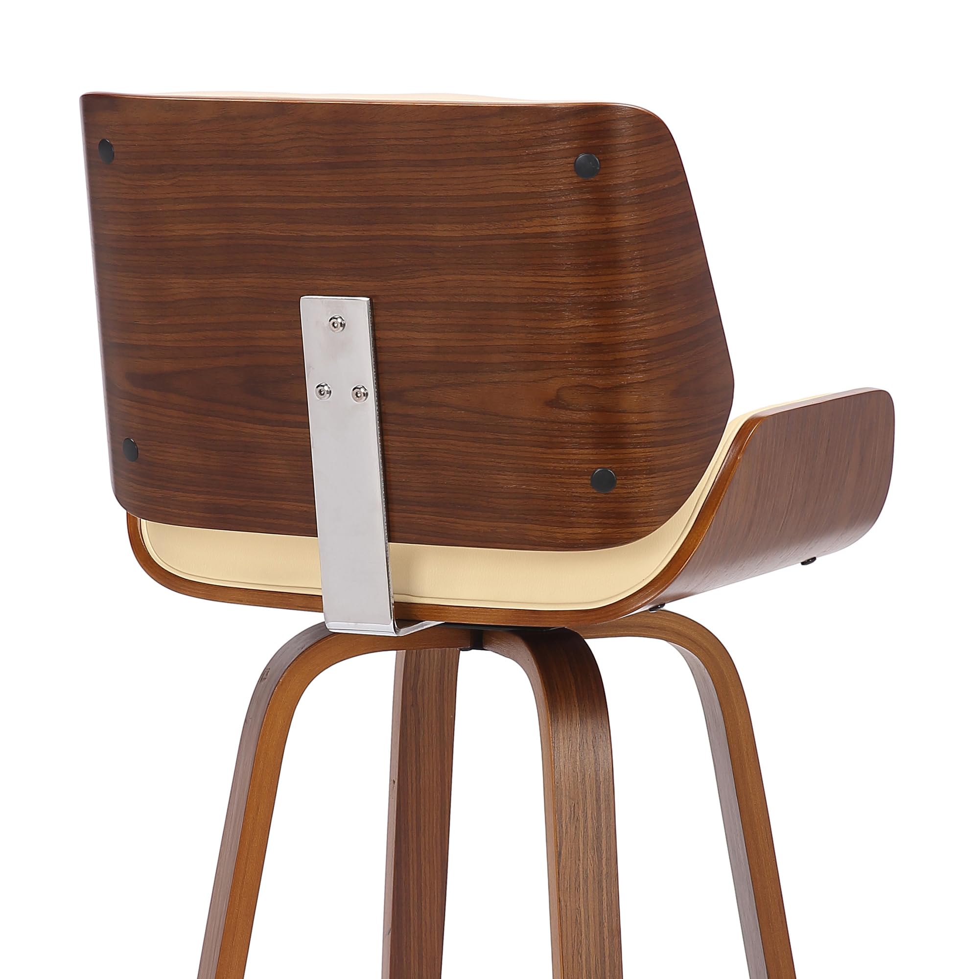 Armen Living Tyler Mid Century Modern Swivel Bar Stool - 30