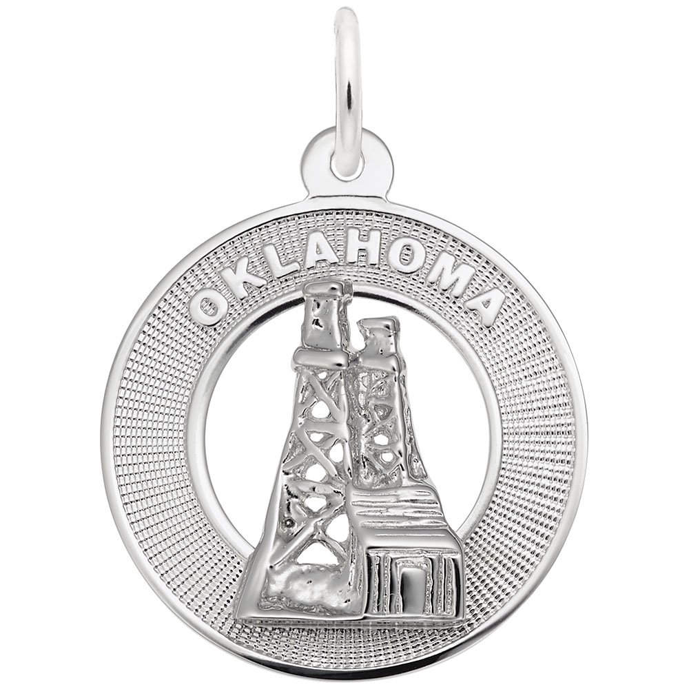 Oklahoma Charm - Handmade Charms for Bracelets & Necklaces - Perfect for DIY Jewelry, Gifts & Western Style Accessories