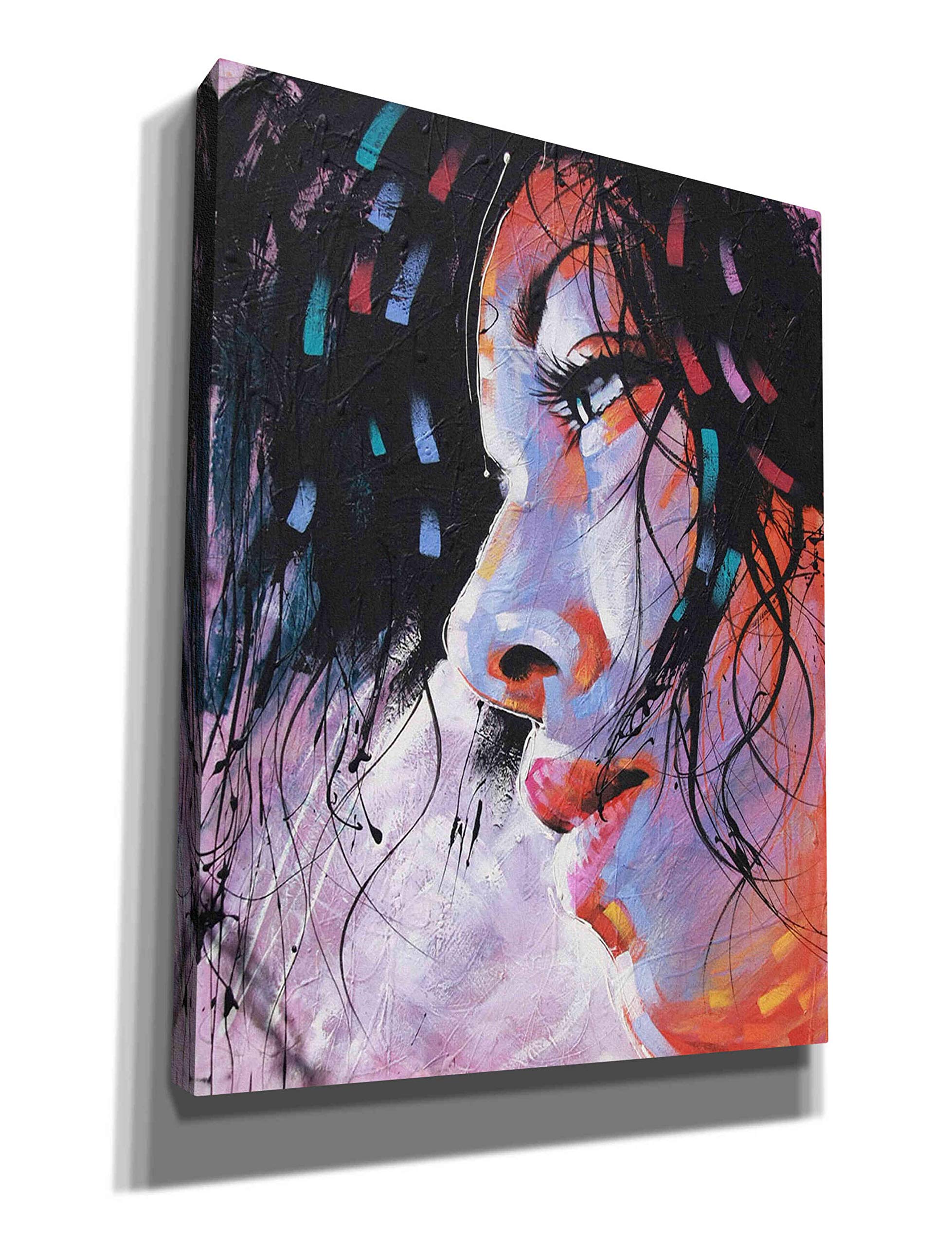 Colin John Staples 'Nidia' Canvas Wall Art - 26x34 Inch Modern Home Decor - Perfect for Living Room, Bedroom & Office Decorations
