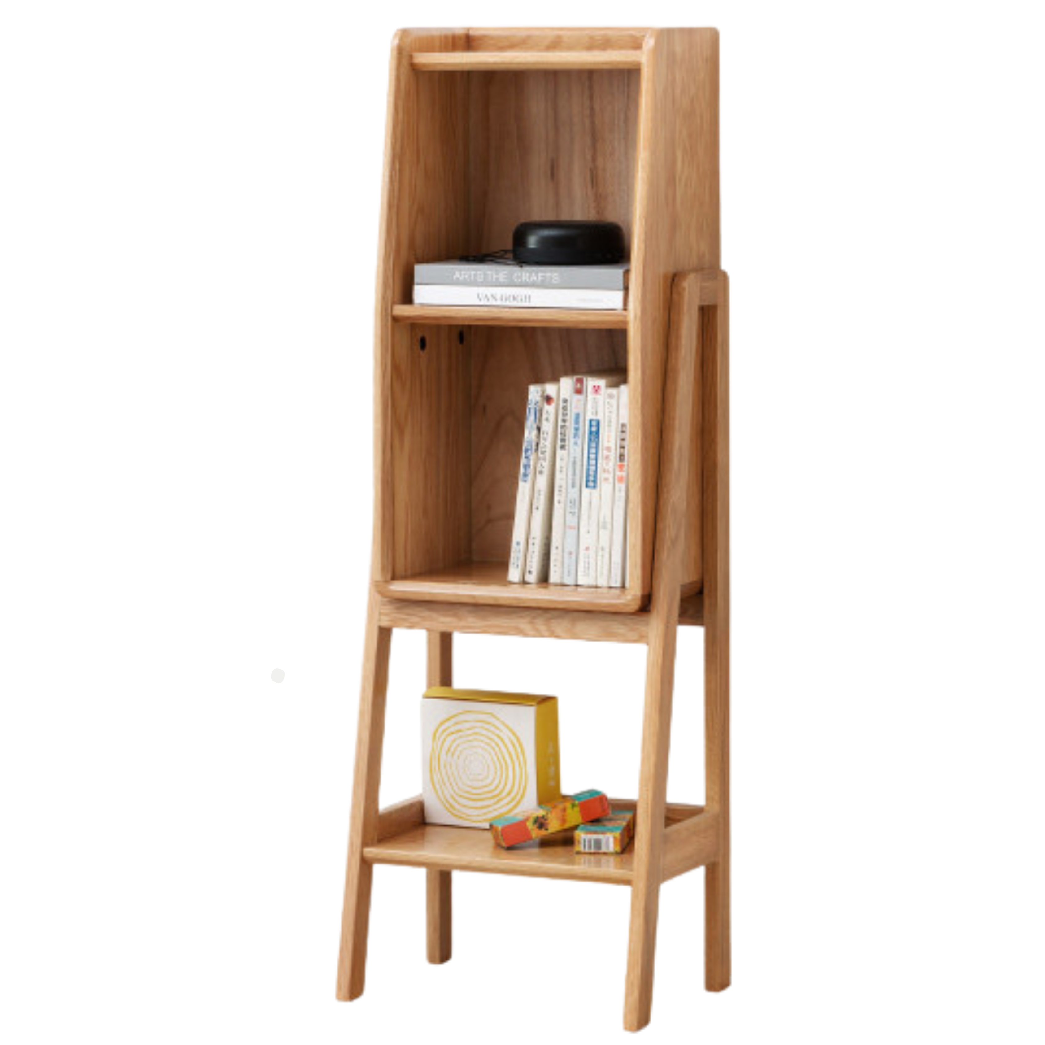 Solid Oak Wood Side Cabinet with Storage - Modern Living Room & Bedroom Furniture for Home Organization & Decor