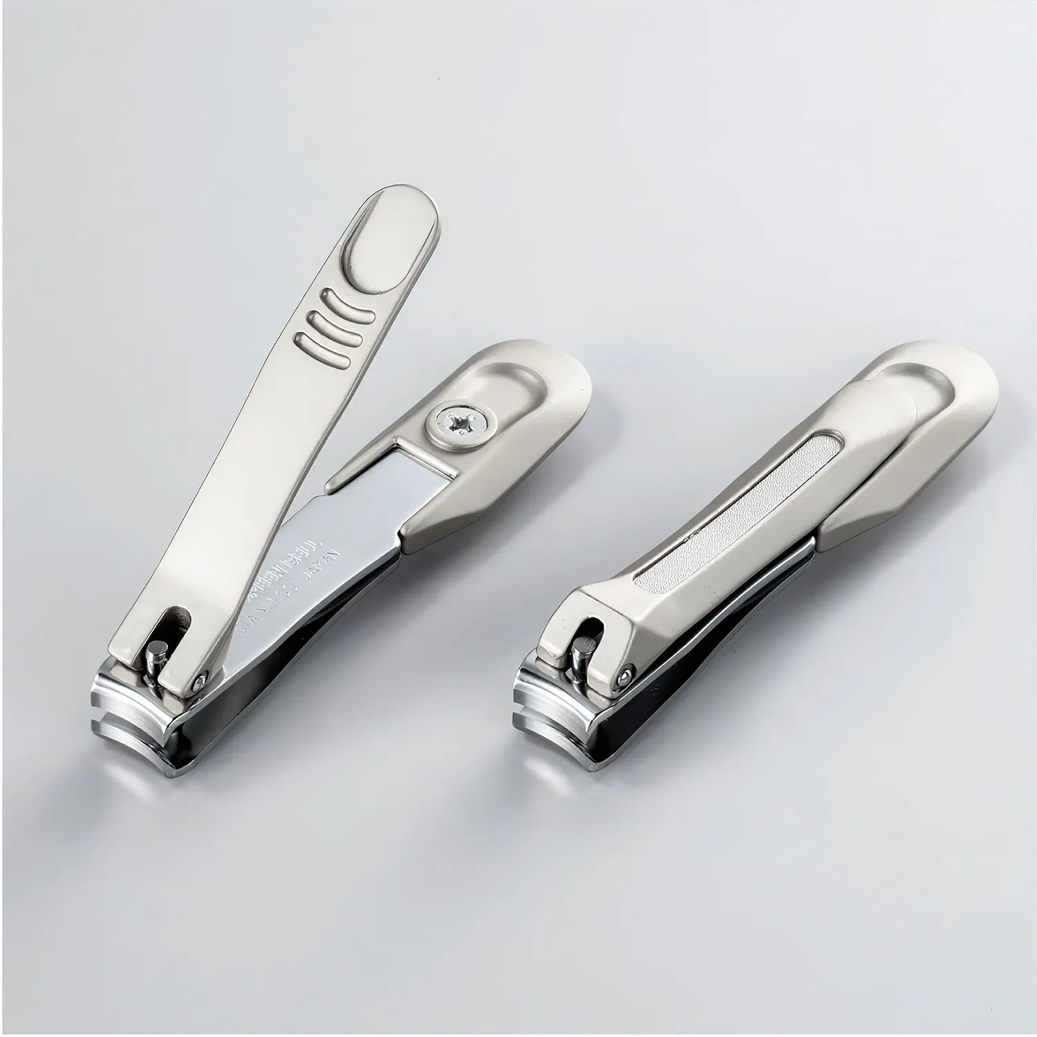 Premium Stainless Steel Nail Clippers with Curved Lever - Green Bell Takuminowaza Professional Nail Trimmer for Home, Travel & Grooming Kit